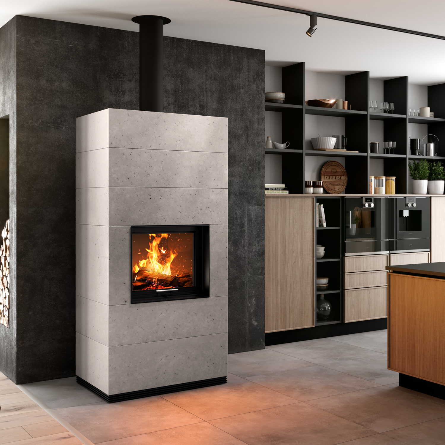 Spartherm SIM 2/3 Mini Sh-4S Kaminbausatz Feinbeton