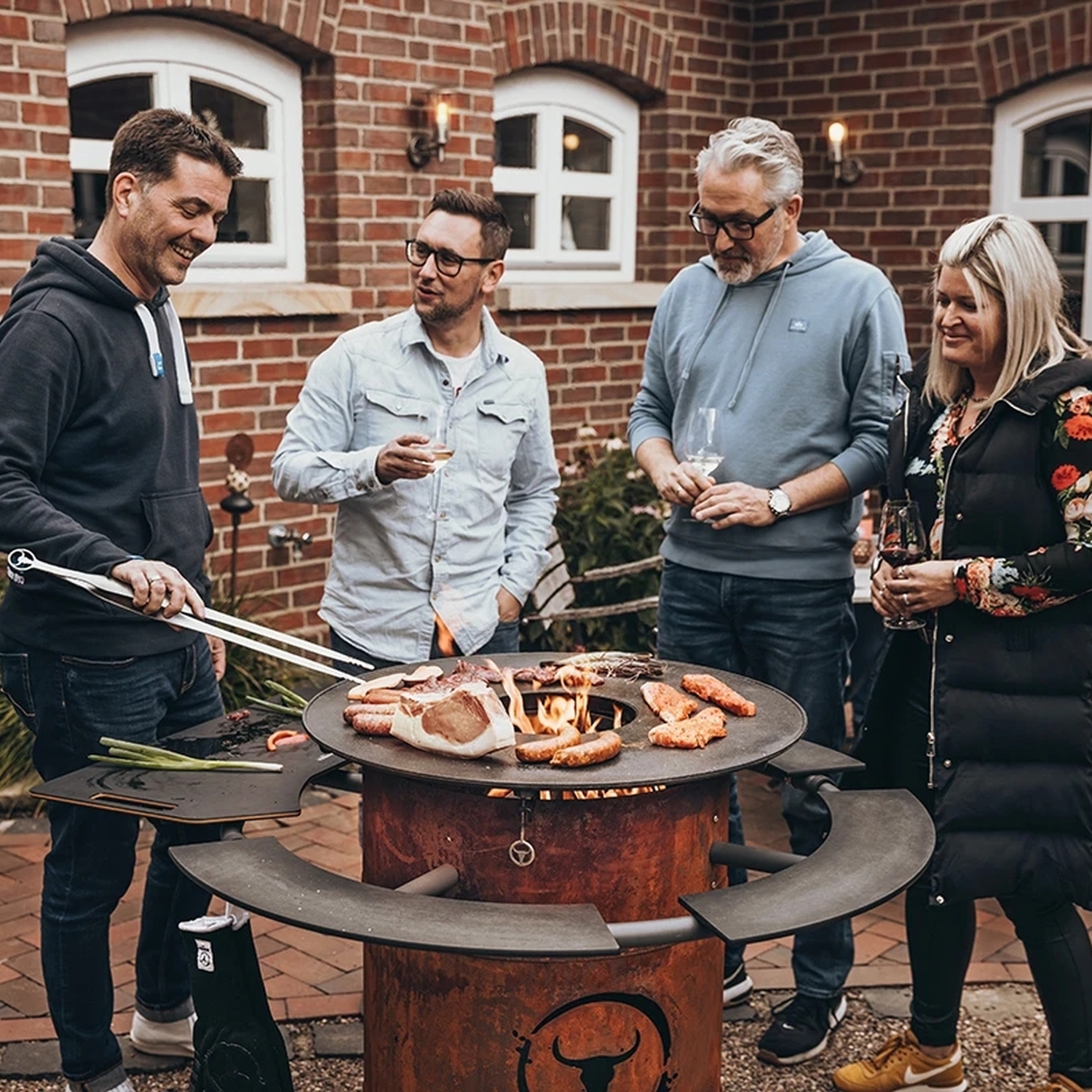 Moesta William Grillablage und Schneidebrett inkl. Klammern für Bandit FirePlace