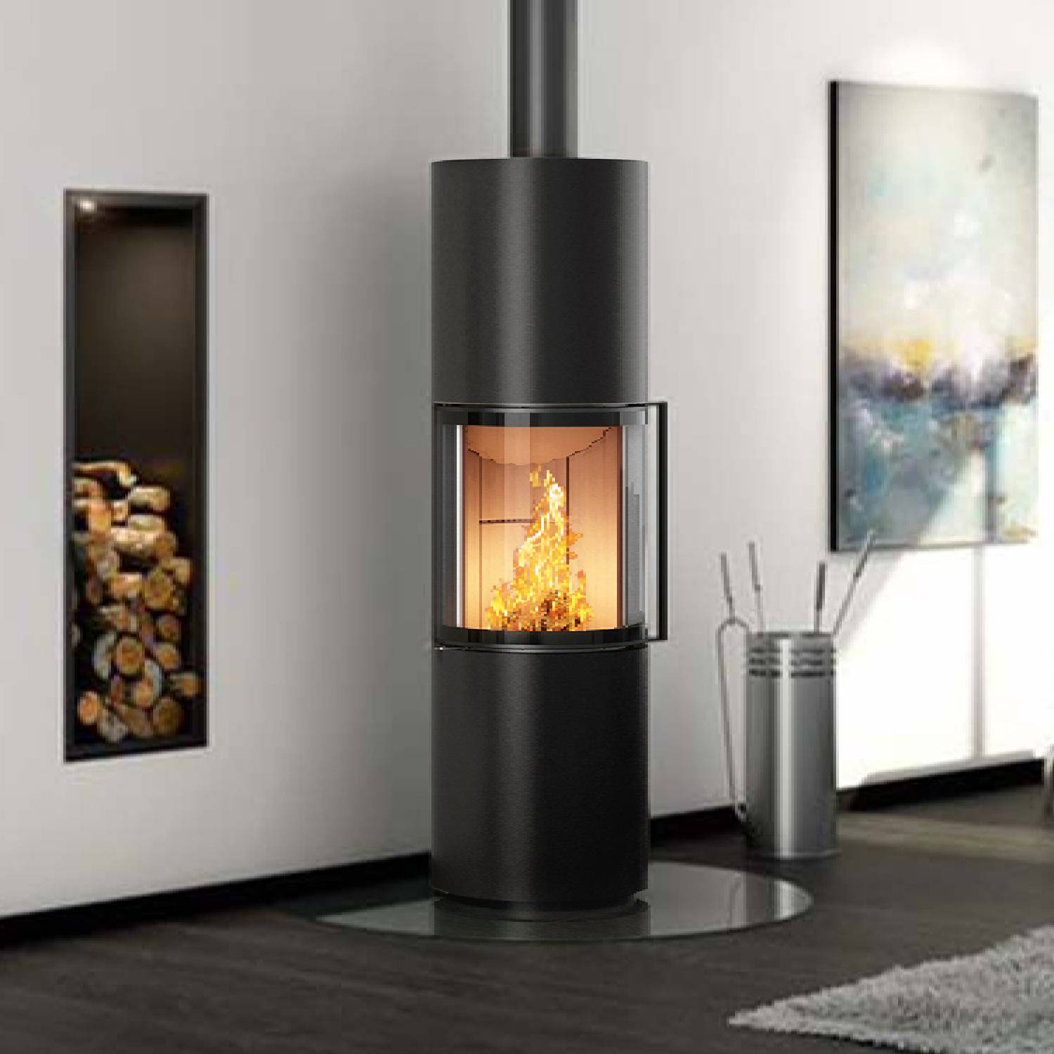 Spartherm Passo L RLU Kaminofen Nero