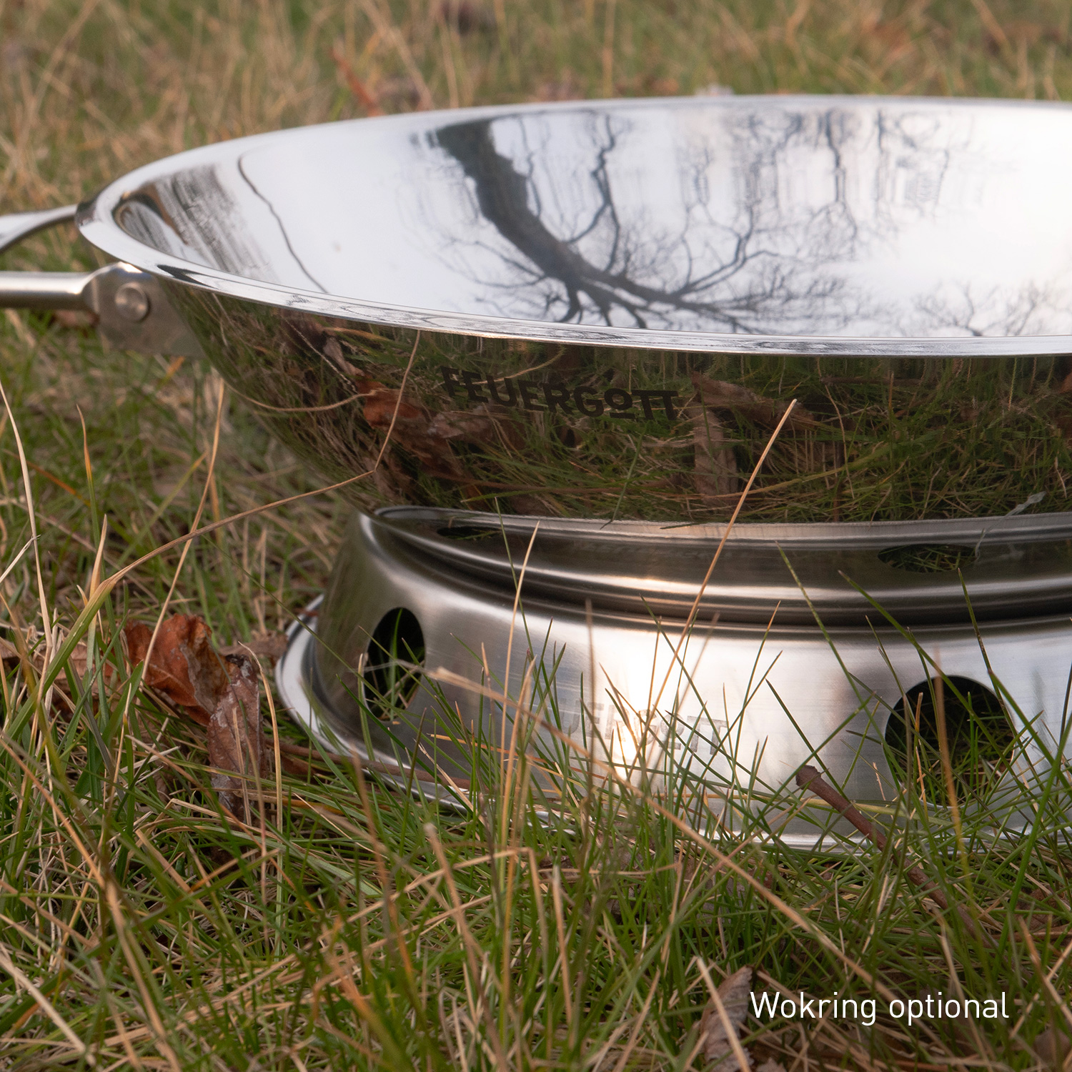 Feuergott Wok Edelstahl