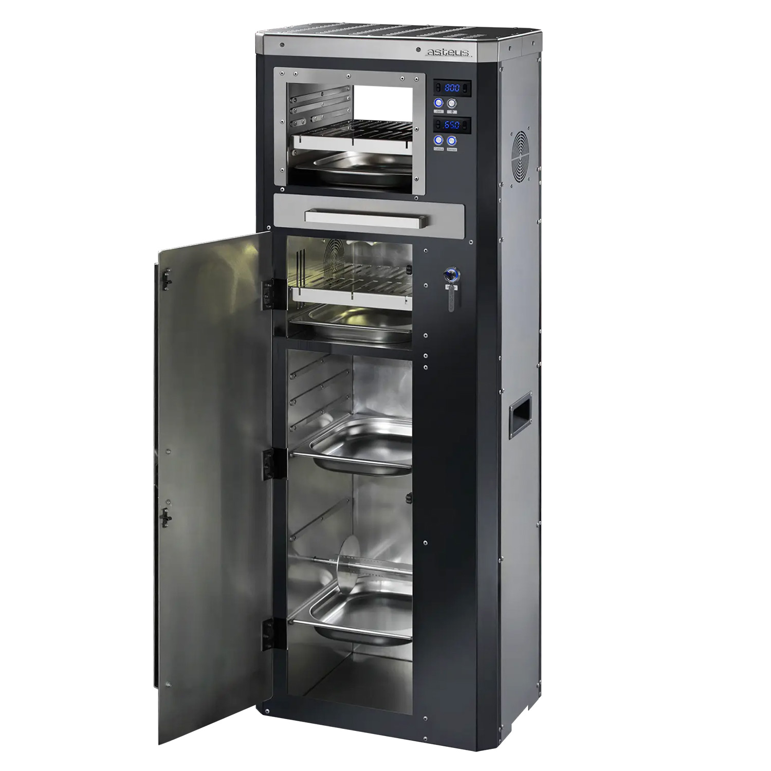Asteus Fantale 800° Lifestyle Elektrogrill schwarz emailliert