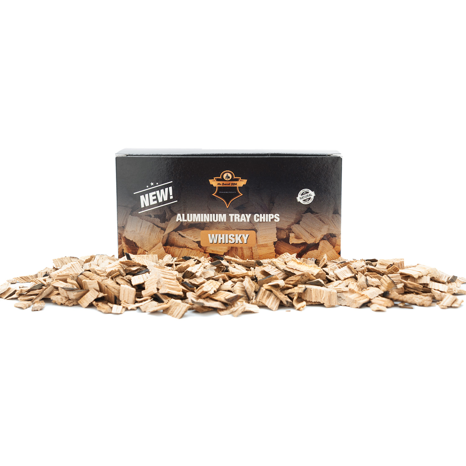 Mr. Barrel BBQ Smoking Chips S Whiskey, 3 x 50 g
