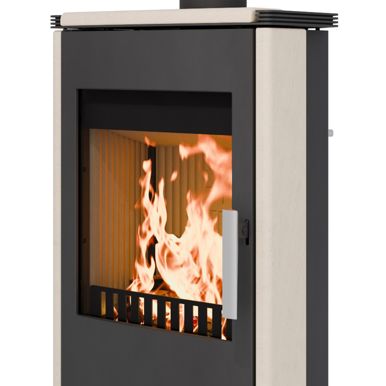 Haas+Sohn Montegrotto III Kaminofen Schwarz / Whiterock Haas+Sohn Montegrotto III Kaminofen Schwarz / Whiterock