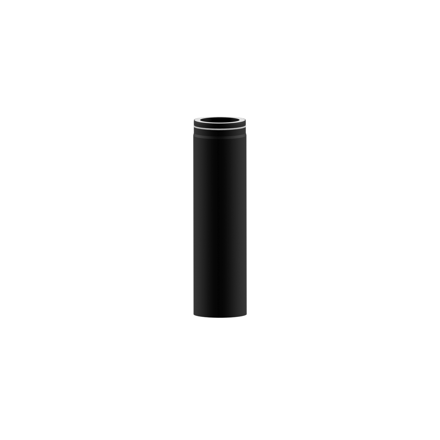 Raik Lifestyle DUO Längenelement 180mm schwarz L: 750mm für Rauchrohr / Ofenrohr