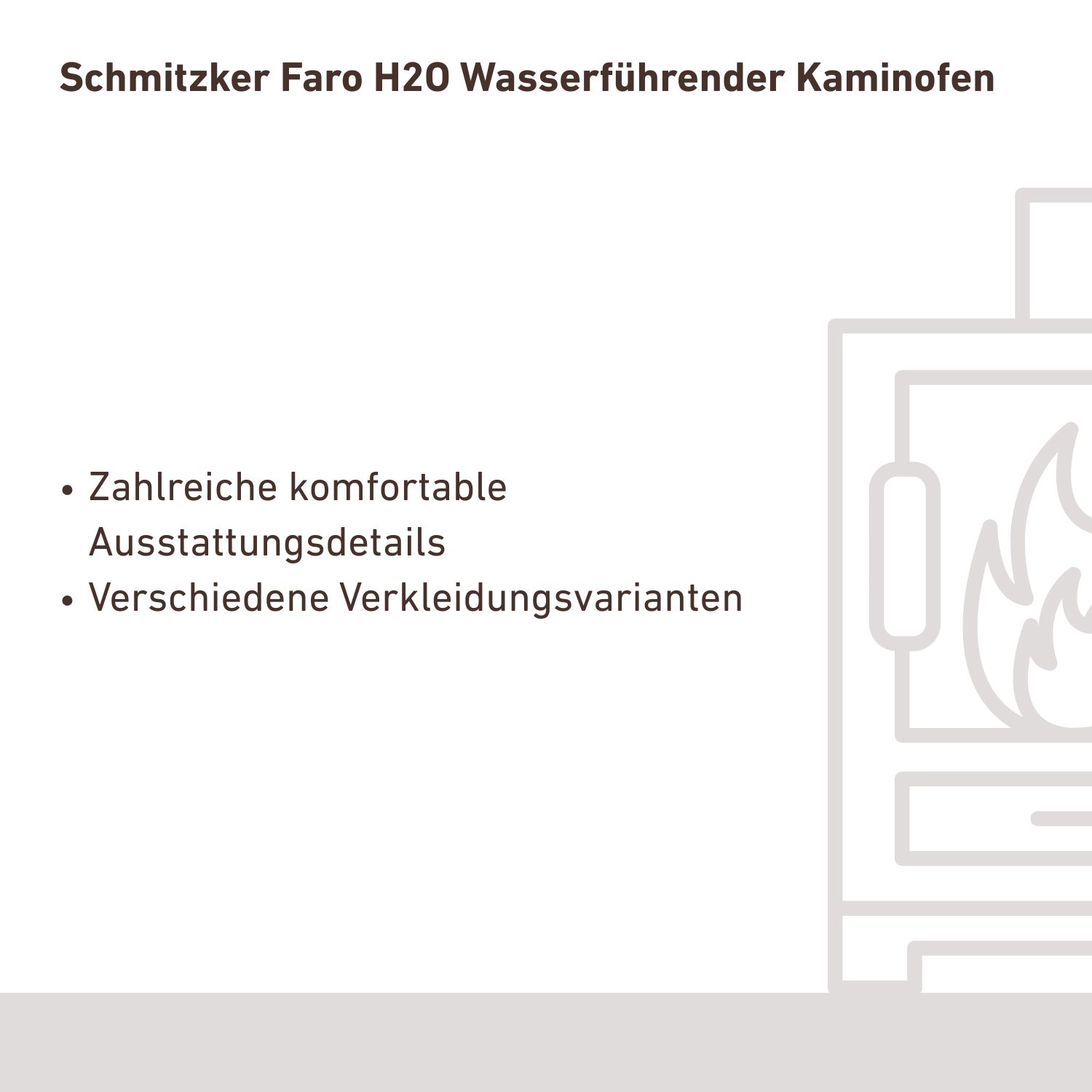 Schmitzker Faro H2O Wasserführender Kaminofen Base