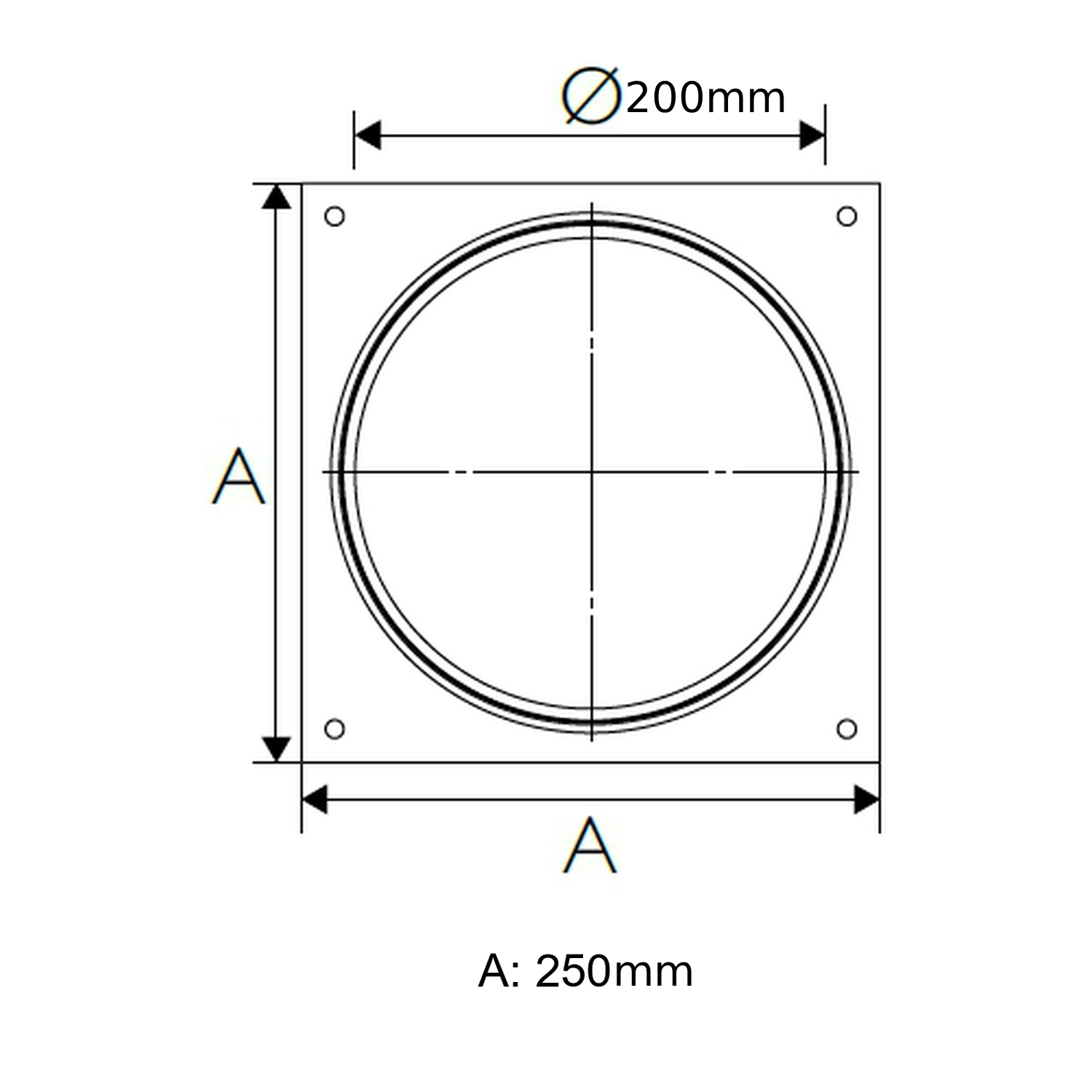 Schiedel ICS Grundplatte Bodenmontage für Bogen mit Stützfuß für ICS Ø150 mm doppelwandig glänzend