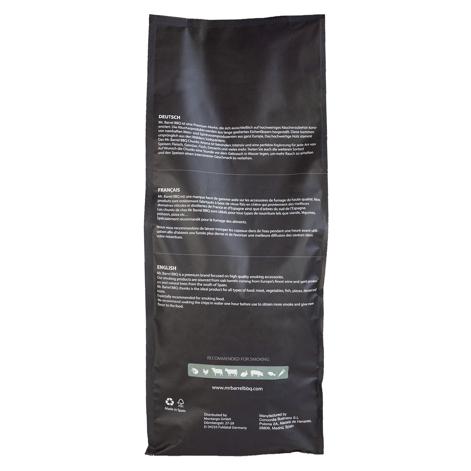 Mr. Barrel BBQ Chunks XL Sweet White Wine, 3 kg