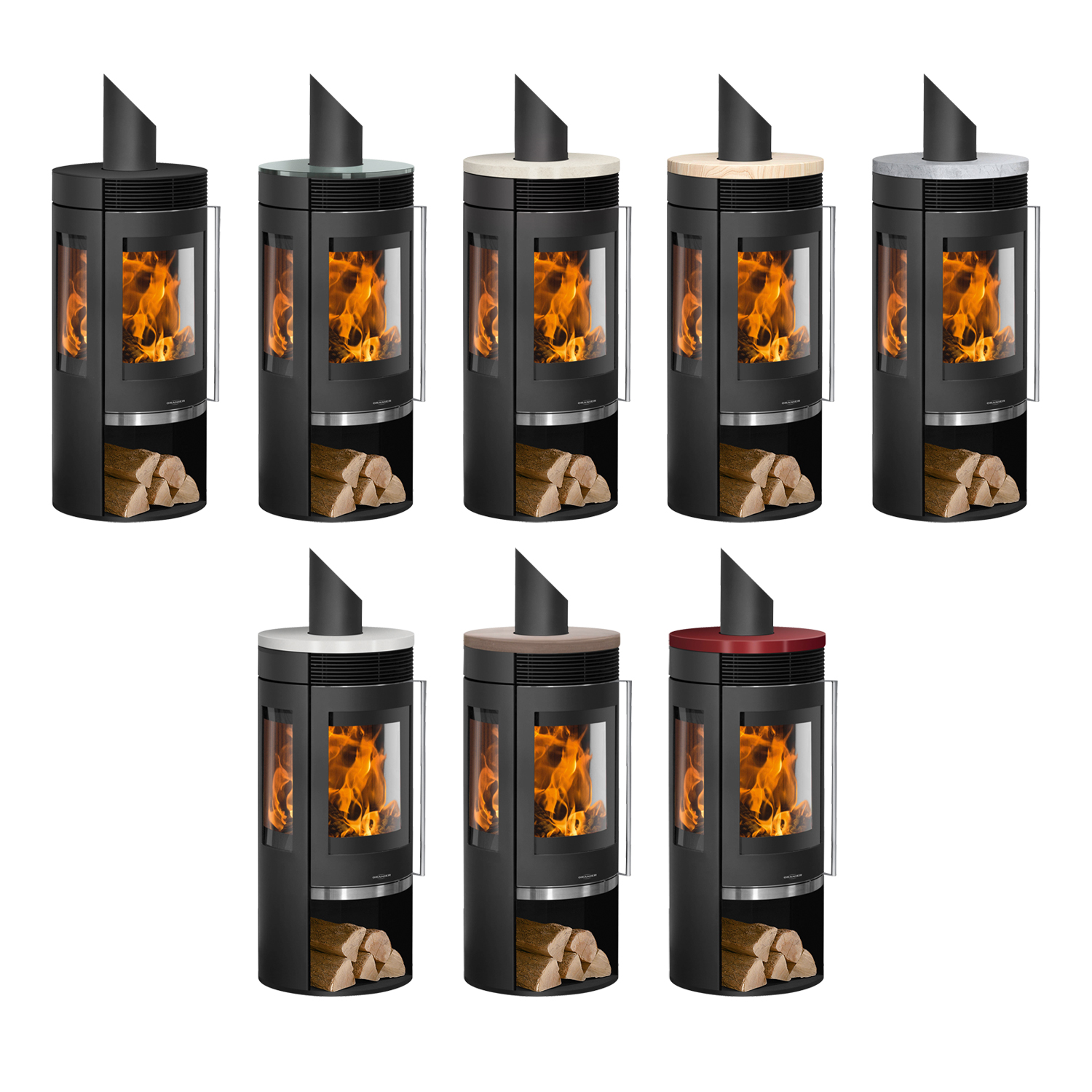 Oranier Rota TRE 2.0 Kaminofen Stahl Schwarz mit Glas-Abdeckplatte Oranier Rota TRE 2.0 Kaminofen Stahl Schwarz mit Glas-Abdeckplatte