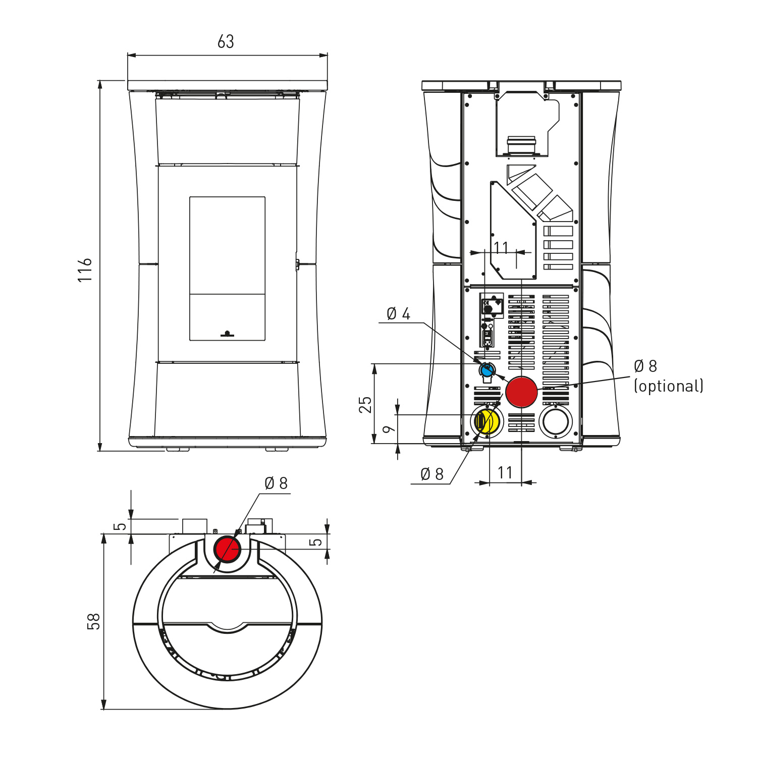 Edilkamin Cherie 9 EVO Pelletofen Keramik Bordeaux Edilkamin Cherie 9 EVO Pelletofen Keramik Bordeaux