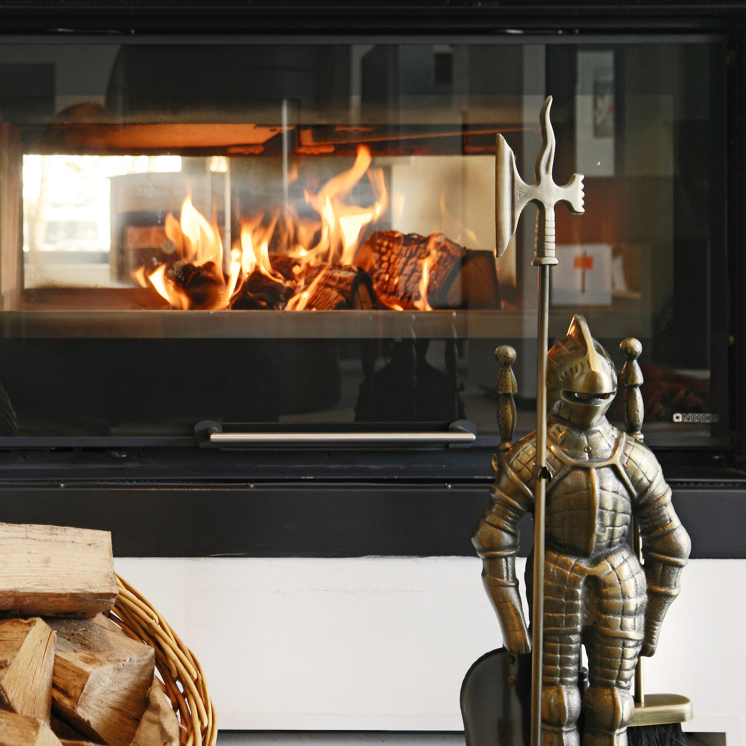 Kaminbesteck Ritter Kunibert, 4-teilig, 73,5 cm