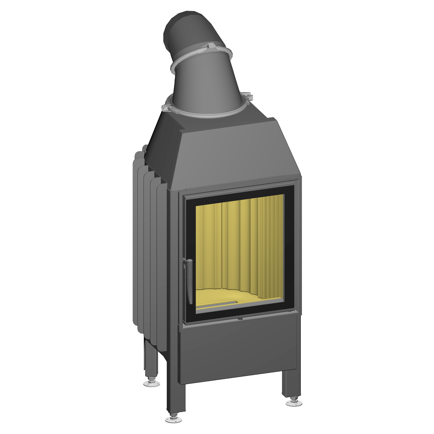 Spartherm Mini Z1-4S Kamineinsatz 10 kW 51 cm rechts