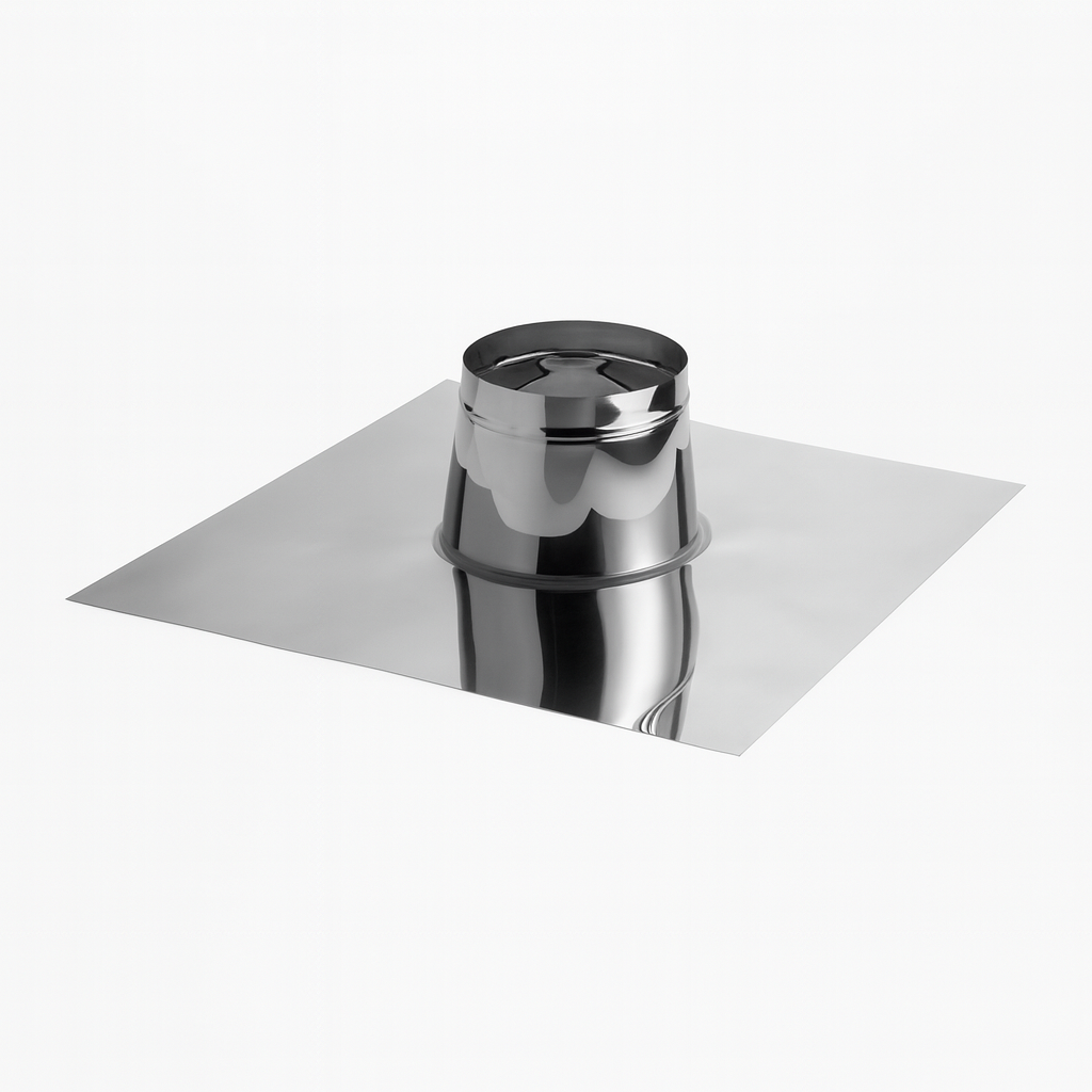 Schiedel Dachdurchführung 0° Stutzen doppelwandig für ICS Ø130 mm / 150 mm glänzend