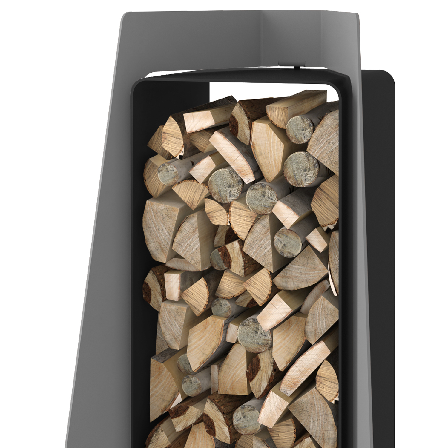 HS Flamingo Deluxe 3 Holzregal Grau HS Flamingo Deluxe 3 Holzregal Grau