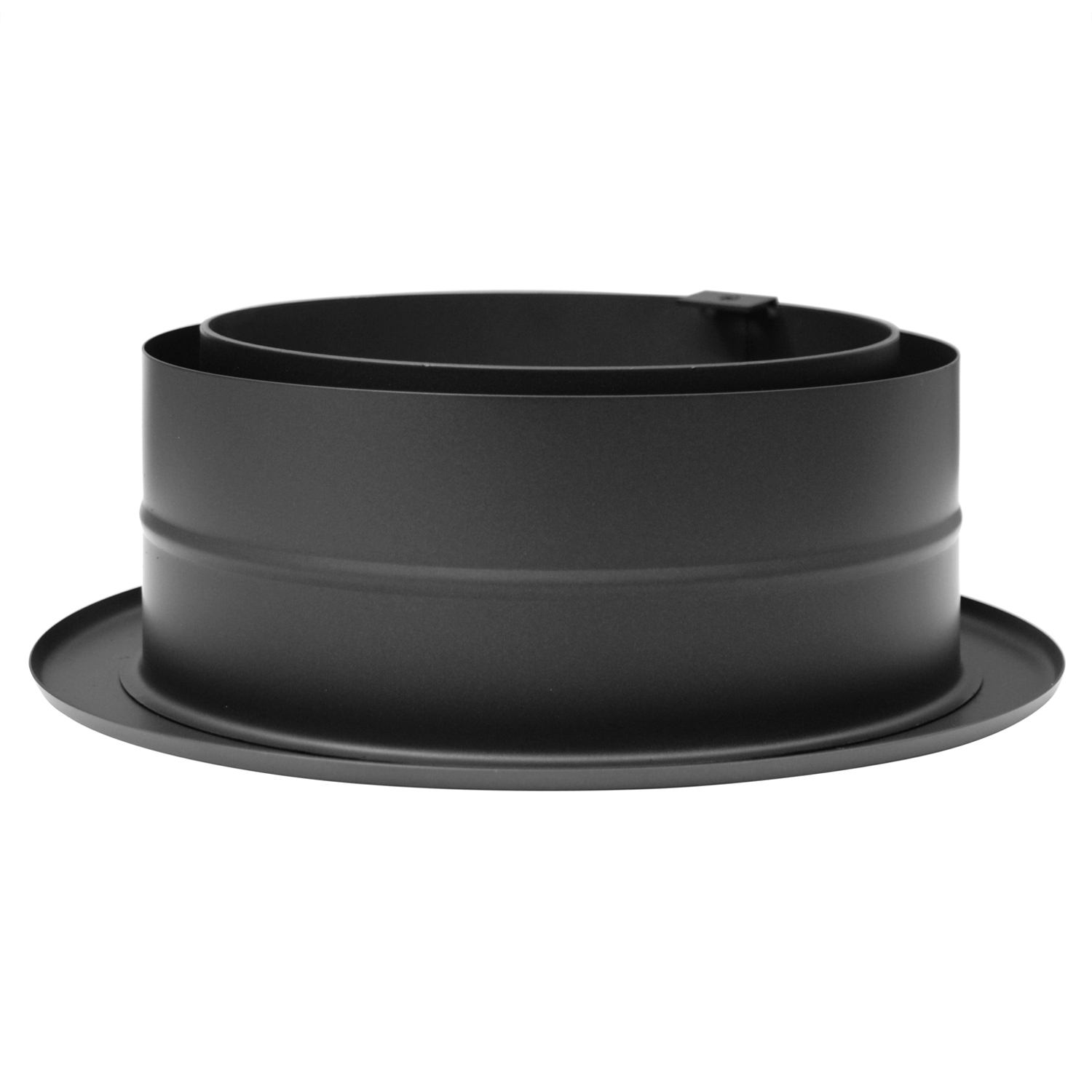 Raik Izoker Doppelwandfutter 150mm schwarz doppelwandig mit Wandrosette für Rauchrohr / Ofenrohr