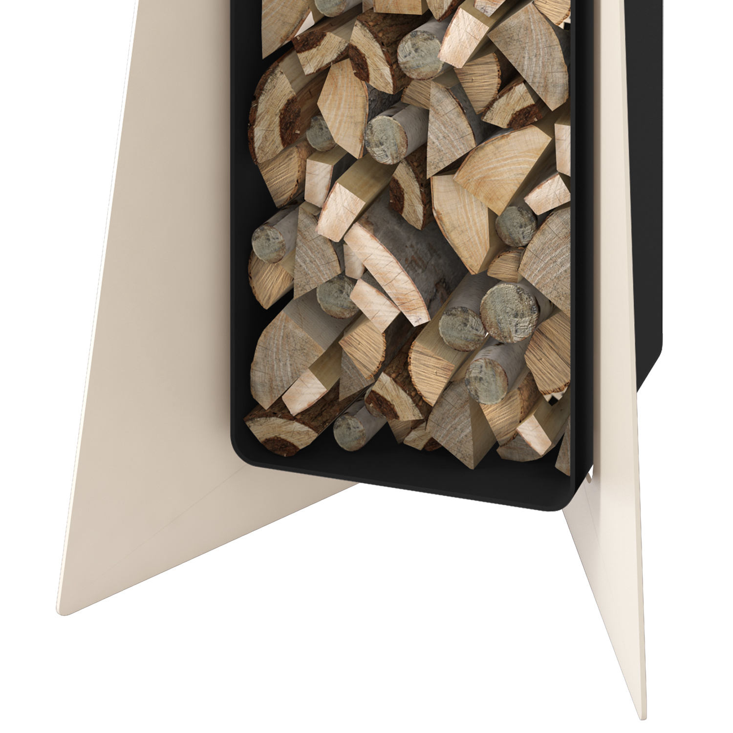 HS Flamingo Deluxe 3 Holzregal Creme HS Flamingo Deluxe 3 Holzregal Creme