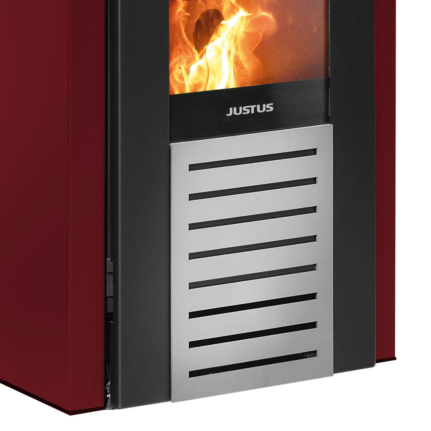 Justus Sirkos 2.0 Pelletofen Stahl Bordeauxrot