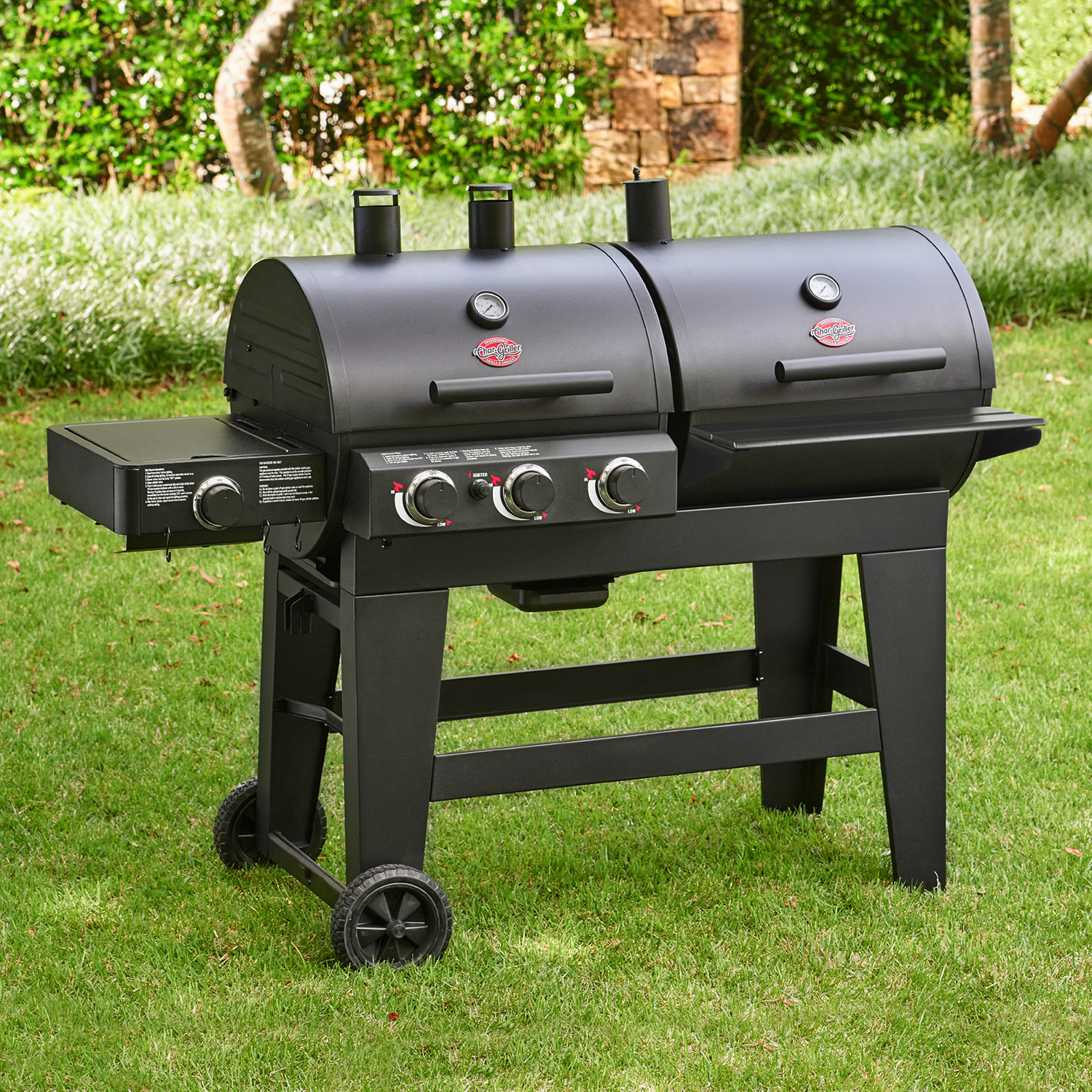 Char-Griller Double Play Gas- und Holzkohlegrill