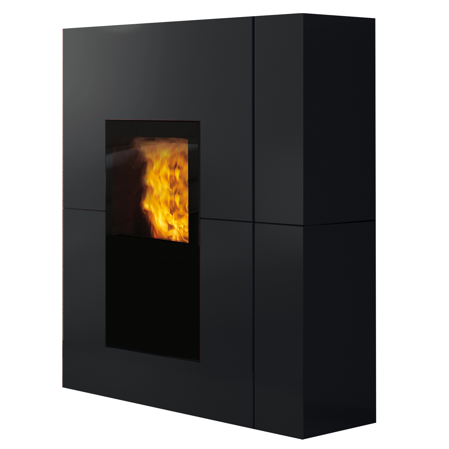 Edilkamin Blade H wasserführender Pelletofen Stahl Schwarz