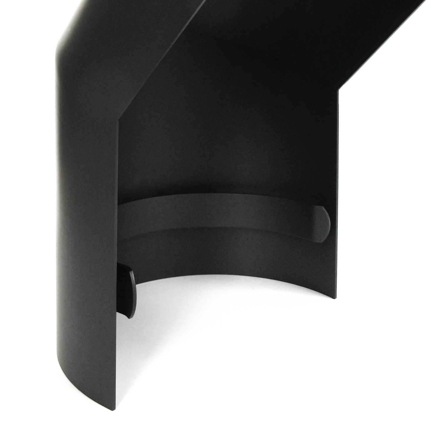Raik Basic Thermoschild 150mm schwarz für 3teiligen Bogen 90° für Rauchrohr / Ofenrohr