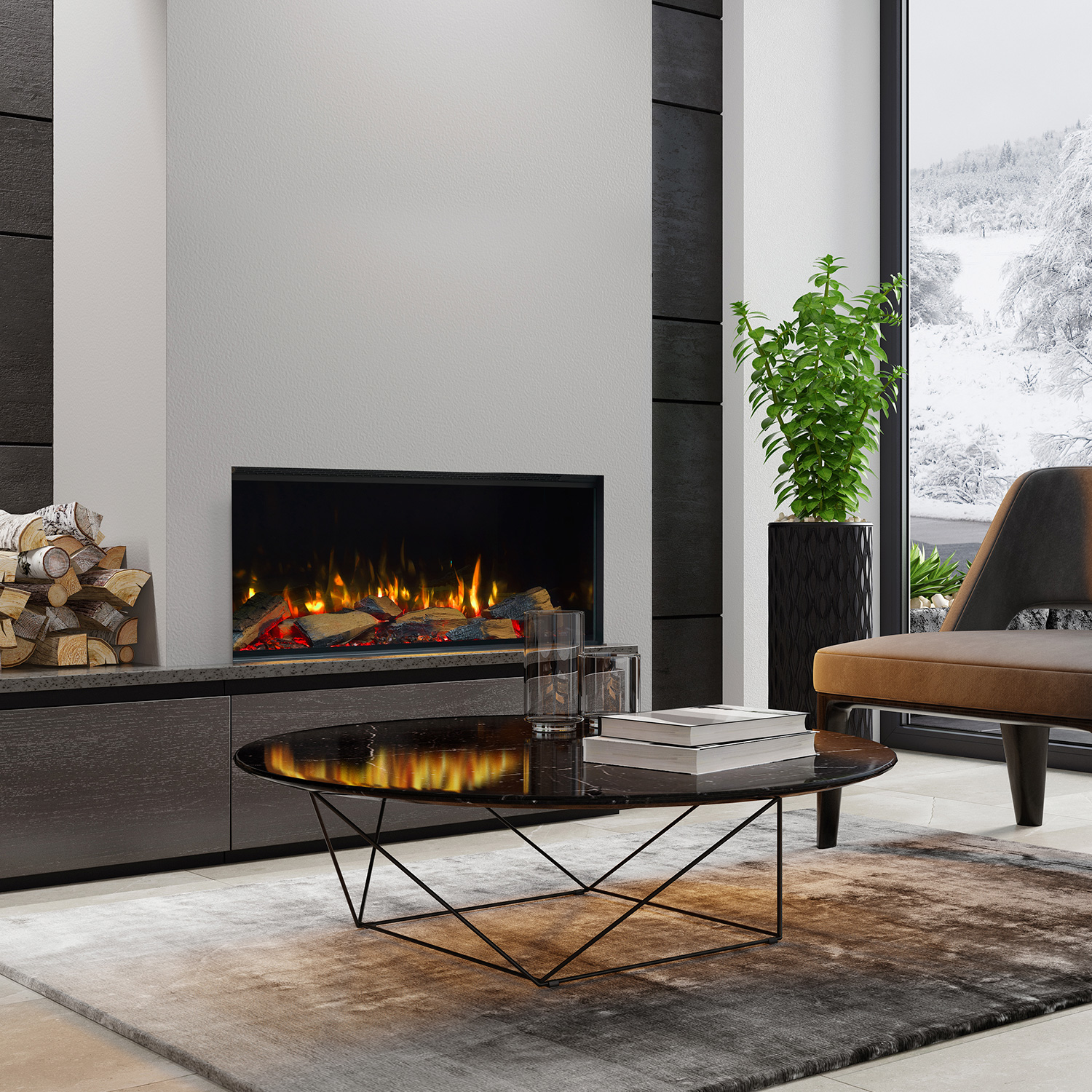 Trimline Fires 100E Solus Elektro-Kamineinsatz Trimline Fires 100E Solus Elektro-Kamineinsatz
