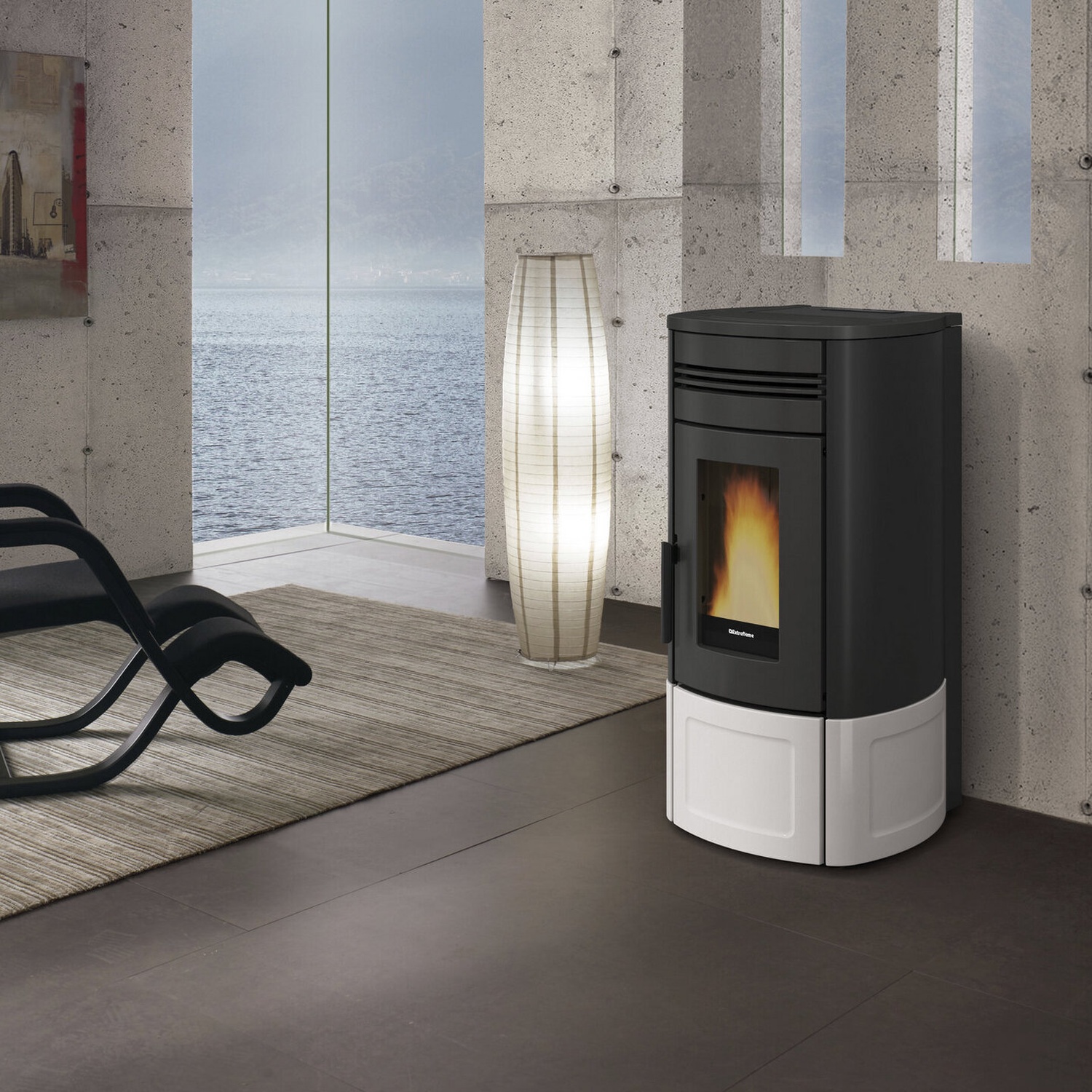 Extraflame NORIS LUX - Weiss Pelletofen EVOLUTION LINE