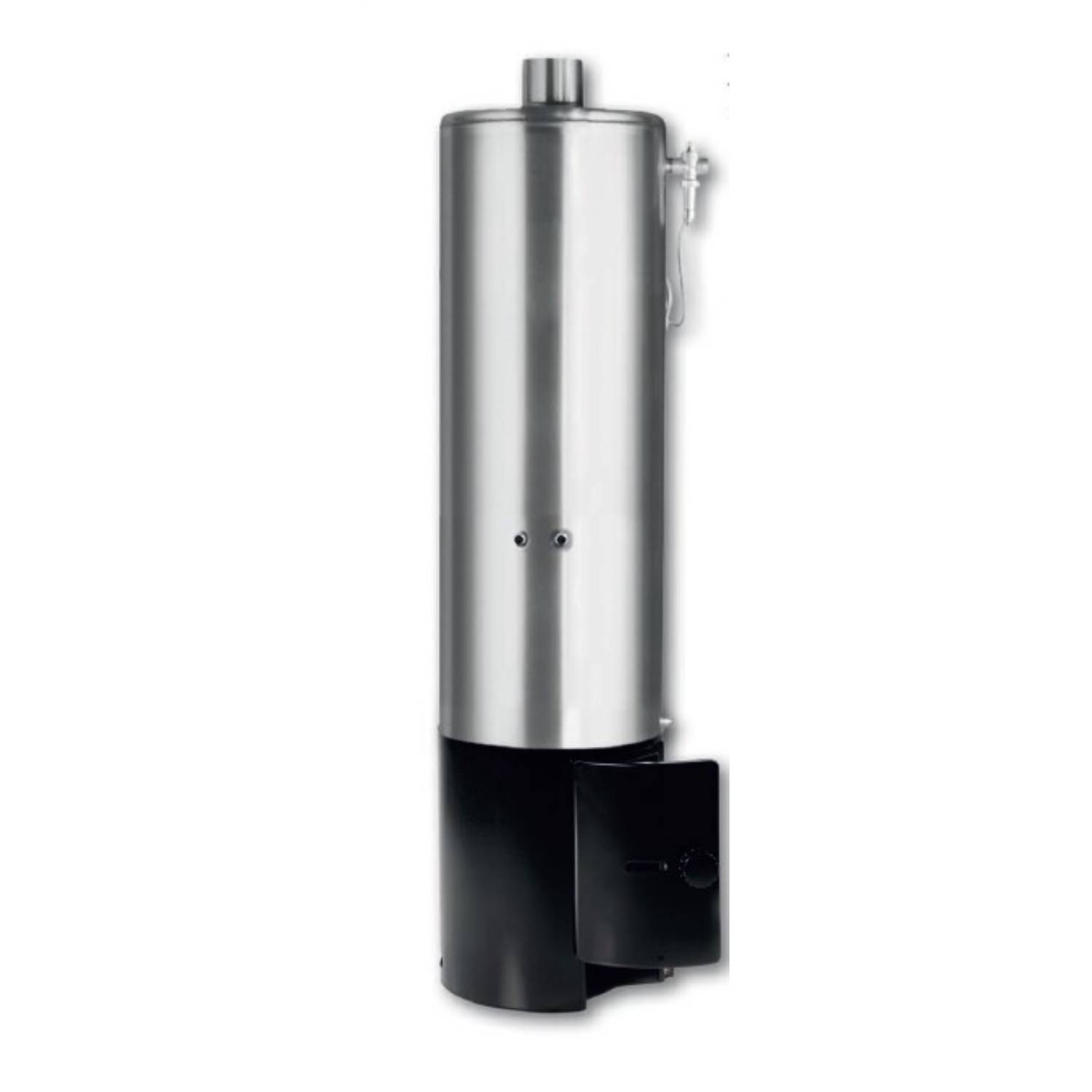 Wittigsthal Badeofen druckfest Z100 - Oberofen Edelstahl 100L, Unterofen 100/6 schwarz, ohne MB