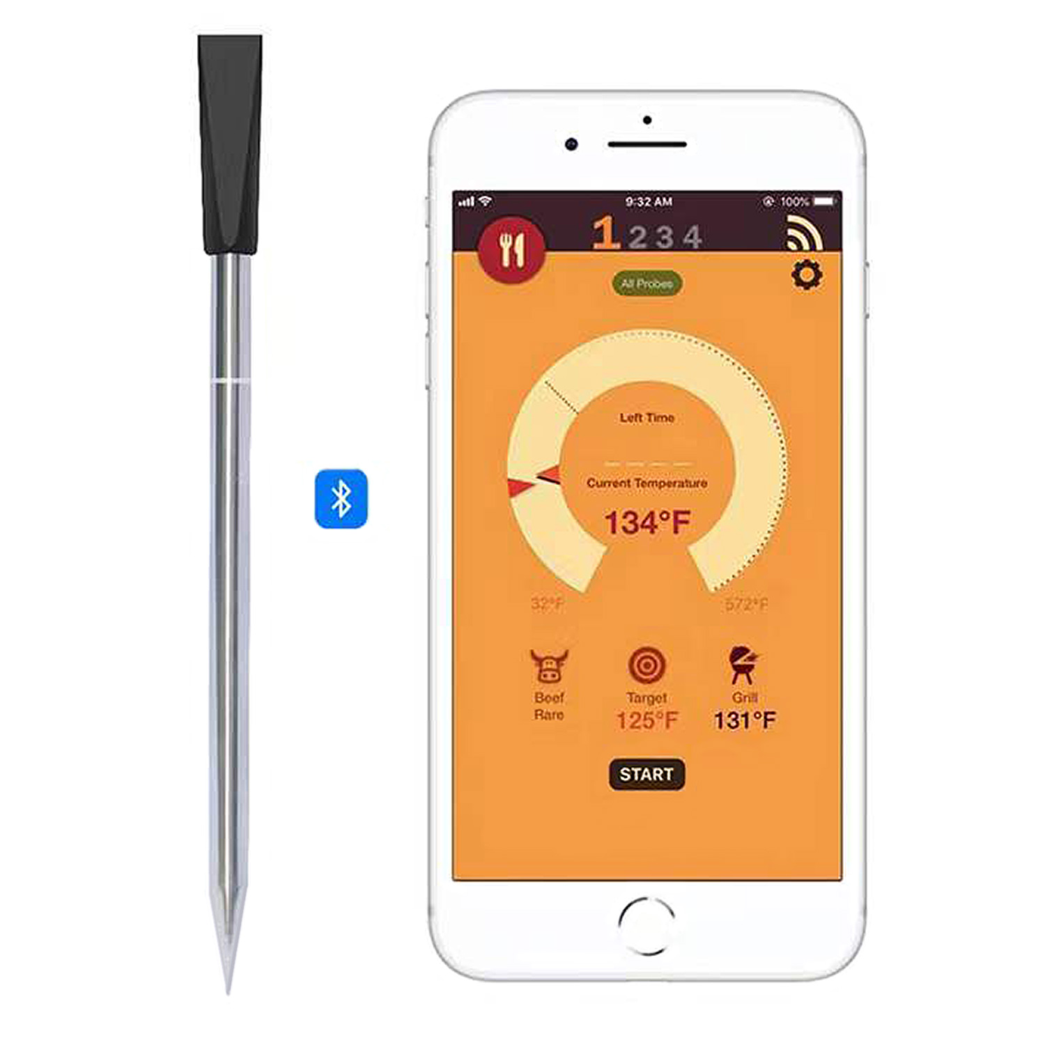 Grill Guru Meat Pin Wireless Thermometer Grill Guru Meat Pin Wireless Thermometer