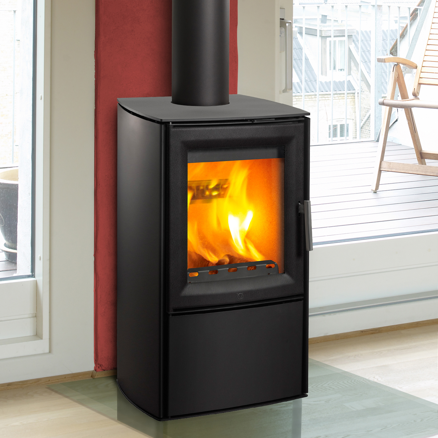 Varde Aura 3 Kaminofen Stahl Schwarz Varde Aura 3 Kaminofen Stahl Schwarz