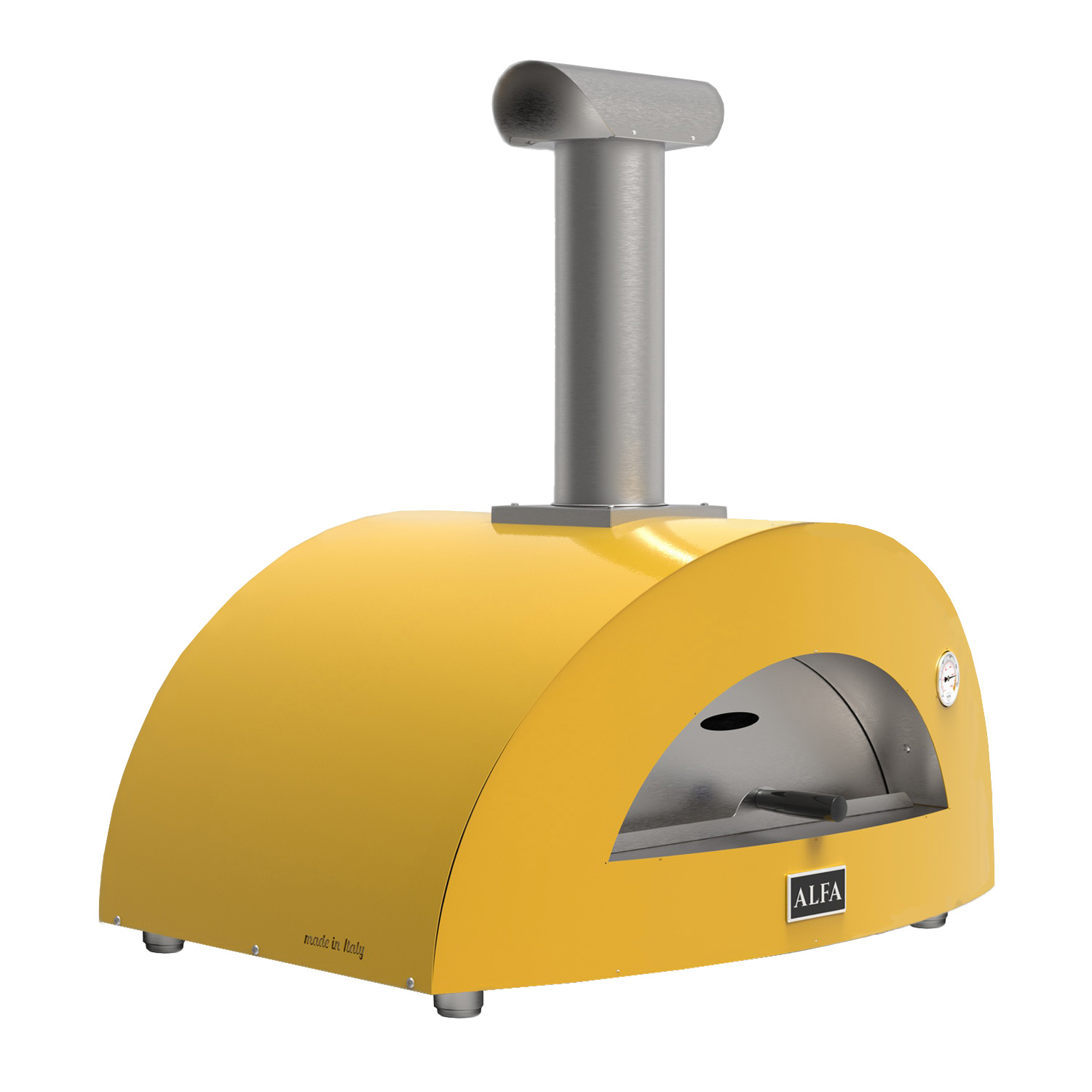 Alfa Moderno 2 Pizze Pizzaofen Holz Fire Yellow