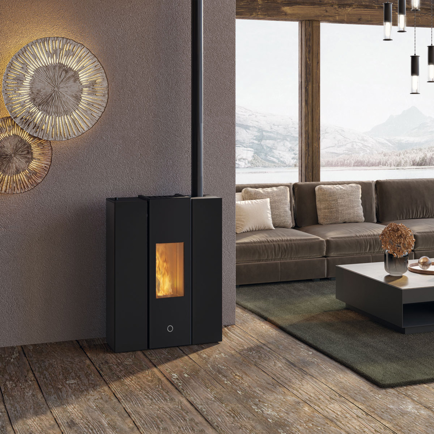 EK63 Gotha 70 Evo Pelletofen Stahl schwarz