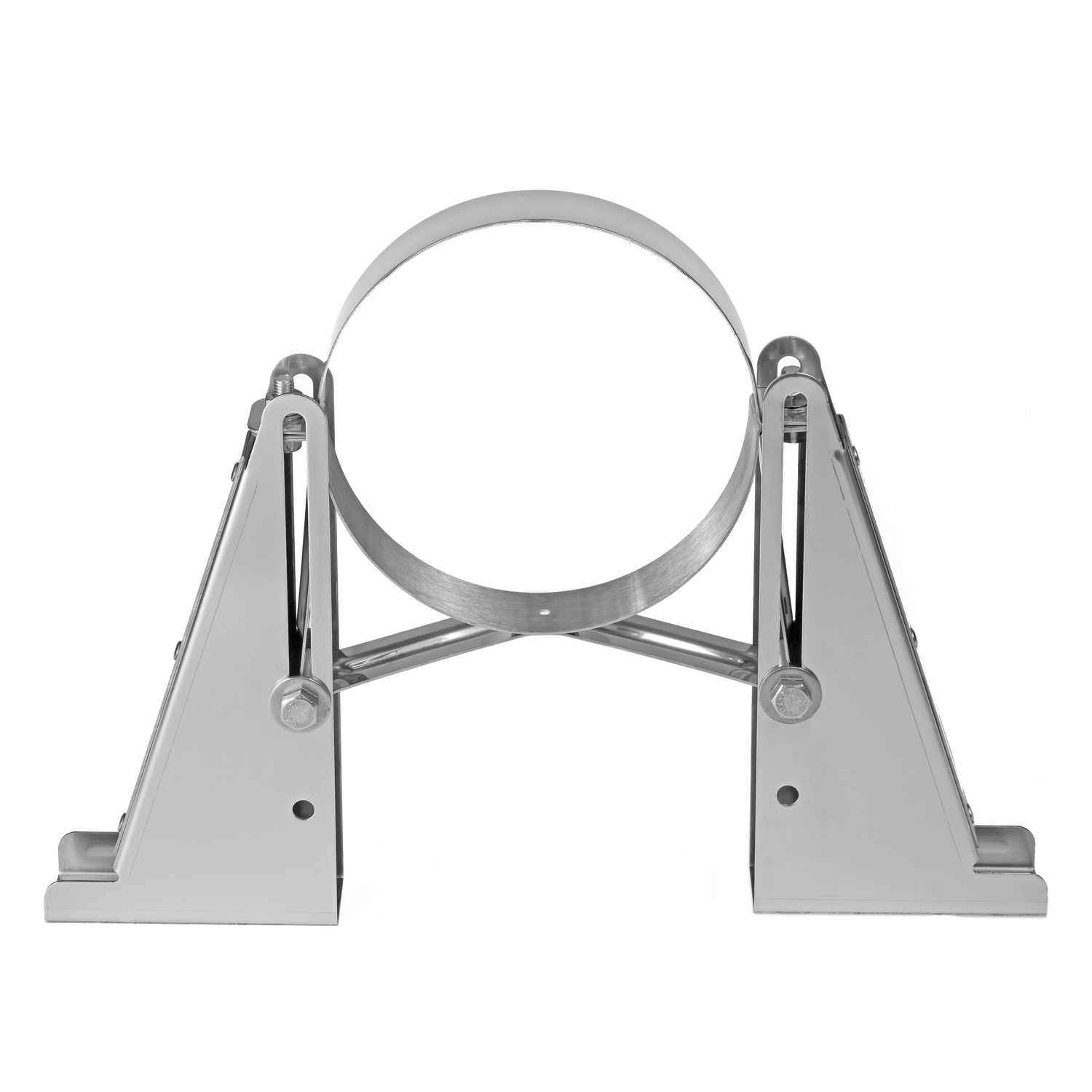 Opsinox Edelstahlschornstein 250mm Wandhalter starke Ausführung SSL2