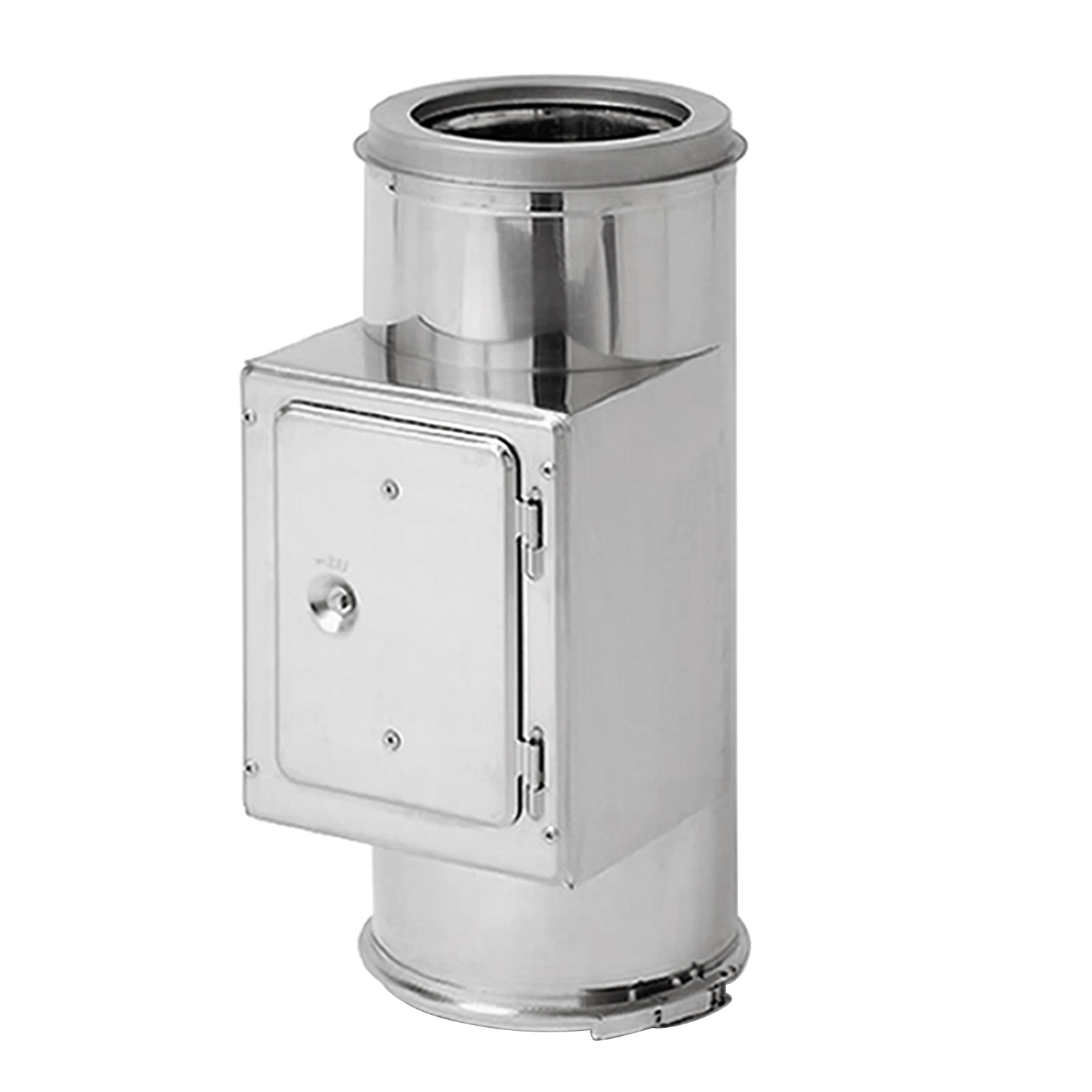 Opsinox Edelstahlschornstein 250mm Längenelement mit BK Revisionsöffnung