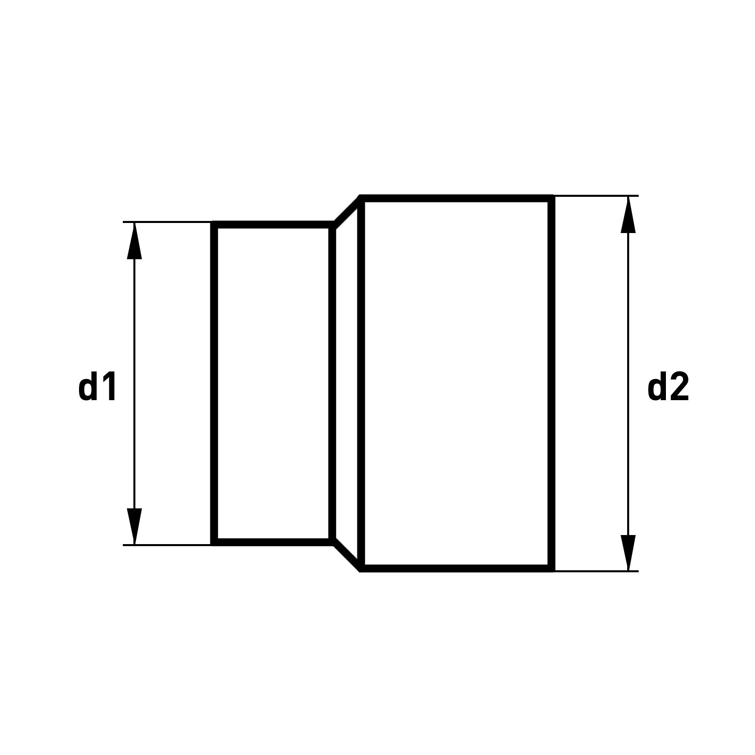Raik Basic Erweiterung 180mm – 200mm gussgrau für Rauchrohr / Ofenrohr