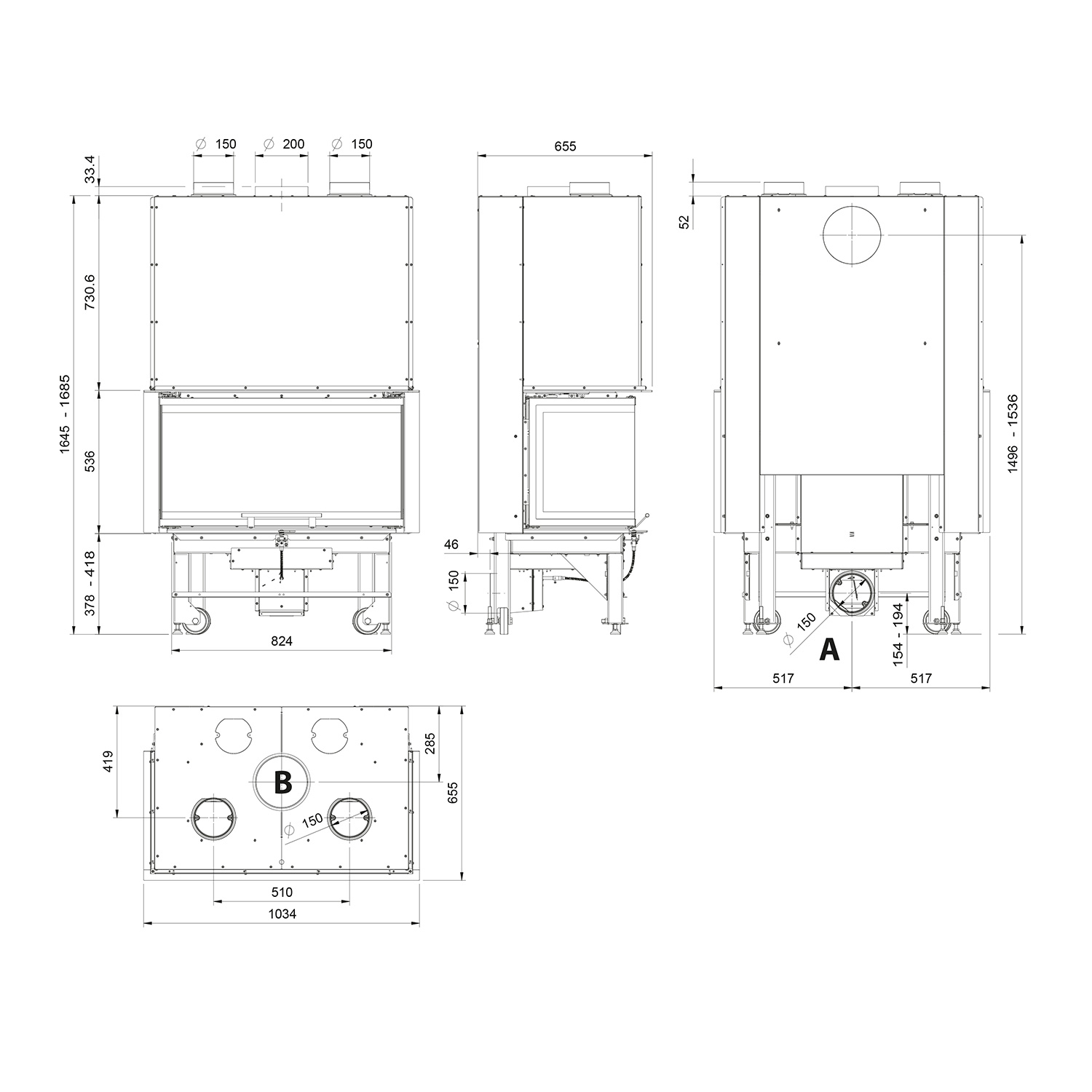 La Nordica Prestige Line MONOBLOCCO 3LC.16 Kamineinsatz