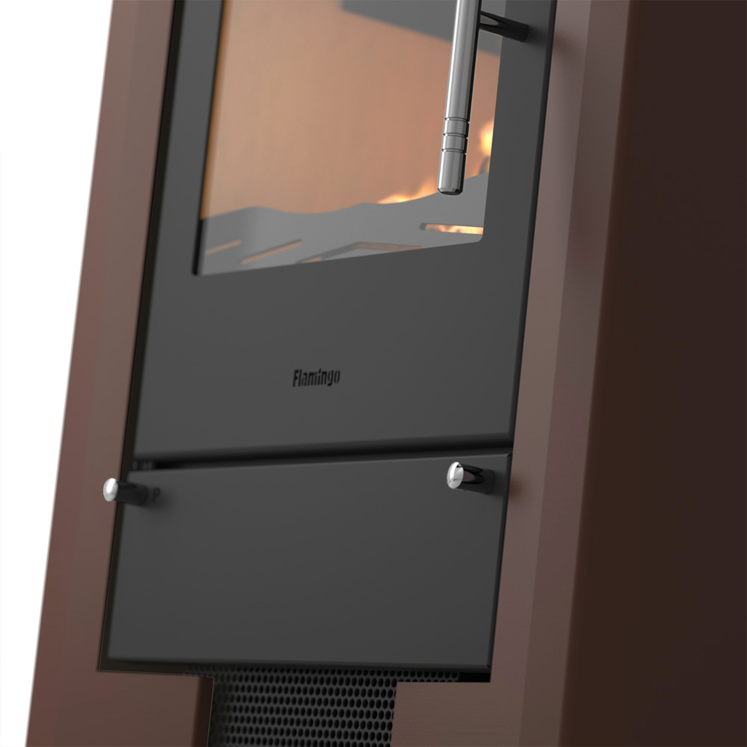 Kaminofen HS Flamingo ESPO 2 Samet Brown