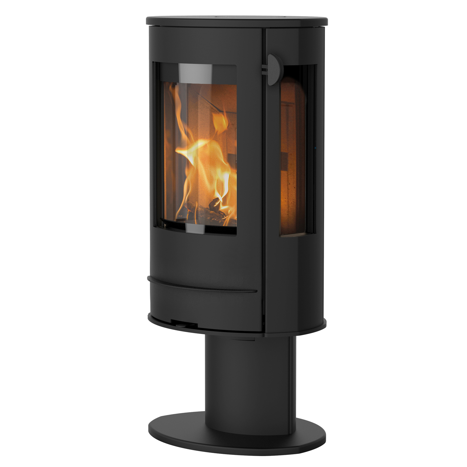 Lotus Liva 7G Kaminofen Schwarz, Rauchabgang hinten Lotus Liva 7G Kaminofen Schwarz, Rauchabgang hinten