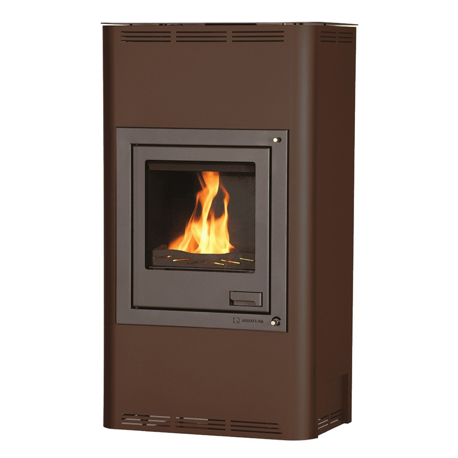 Aquaflam 17 Automatic Wasserführender Kaminofen Brown