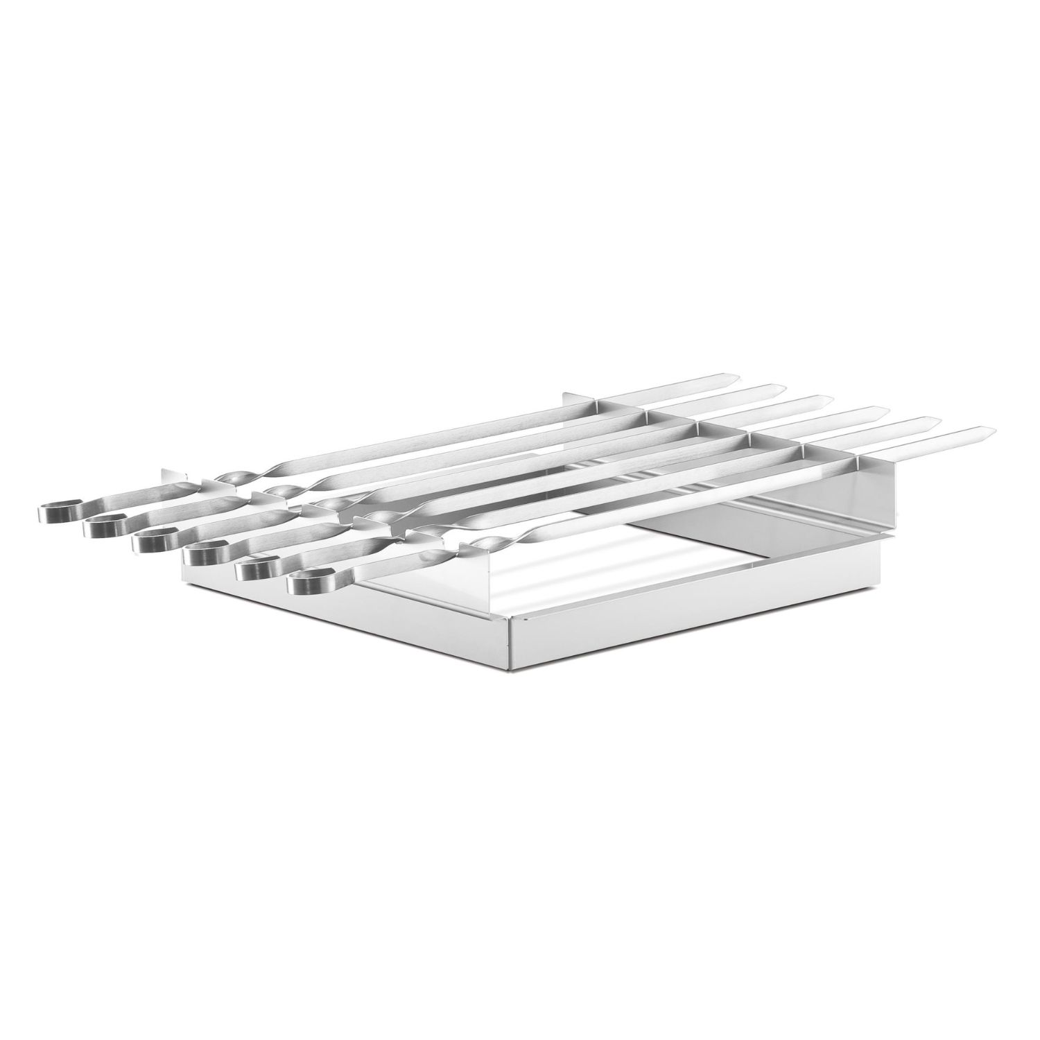 Thüros Schaschlik-Spießaufsatz mit 6 Spießen für T1 Tischgrill Grillfläche 30 x 30 cm Thüros Schaschlik-Spießaufsatz mit 6 Spießen für T1 Tischgrill Grillfläche 30 x 30 cm