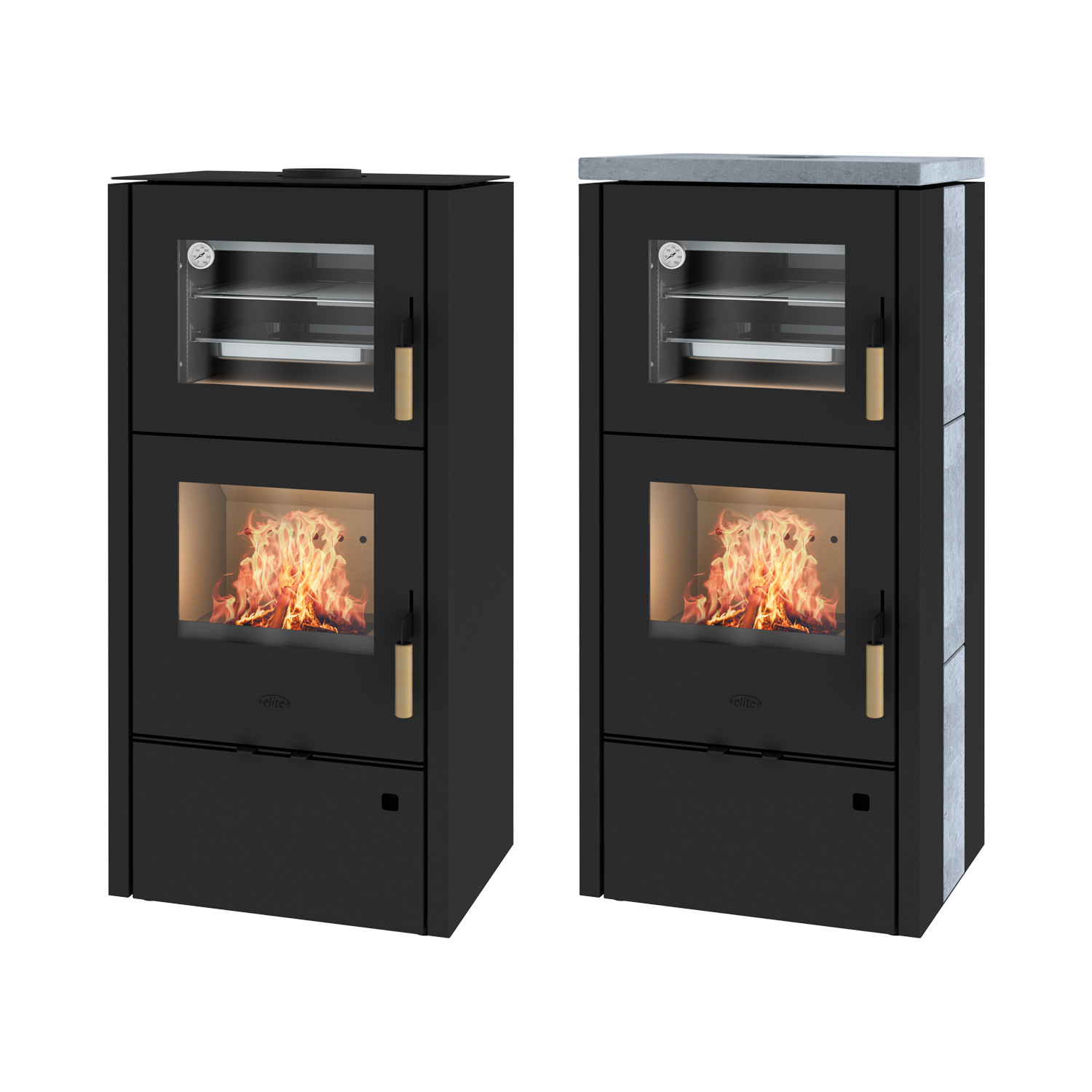 Fireplace Elite Inda Kaminofen Stahl Schwarz