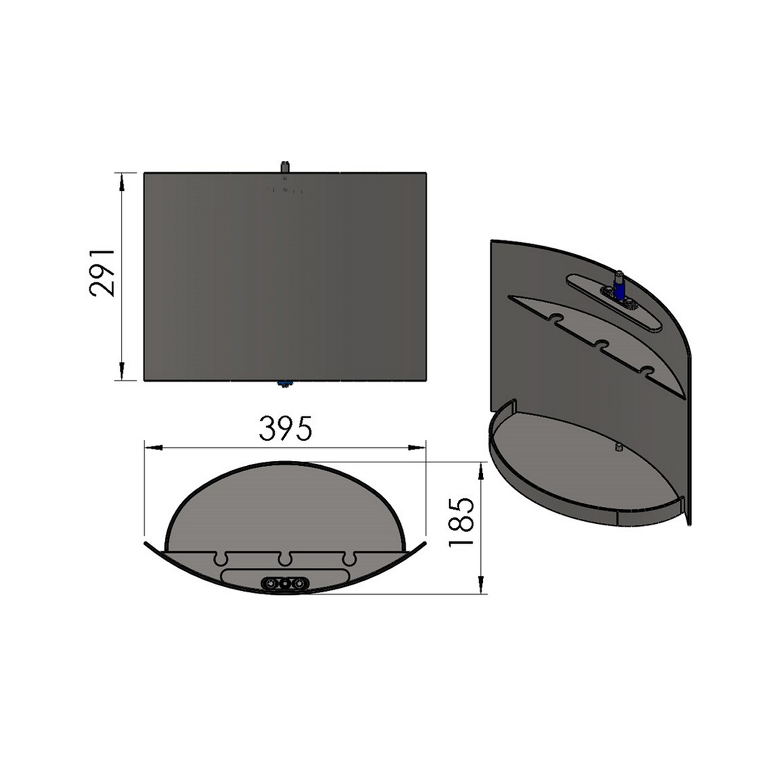 Holzfachtür TermaTech TT20 S/RS/SA, schwarz Holzfachtür TermaTech TT20 S/RS/SA, schwarz