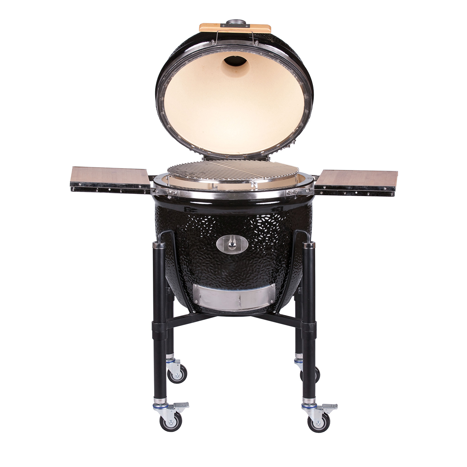 MONOLITH LeCHEF Keramikgrill PRO-Serie 2.0 Schwarz mit Gestell und Seitentischen MONOLITH LeCHEF Keramikgrill PRO-Serie 2.0 Schwarz mit Gestell und Seitentischen