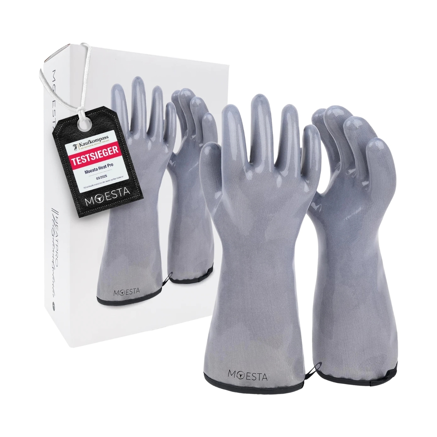 Moesta HeatPro Gloves Grillhandschuhe grau (M)