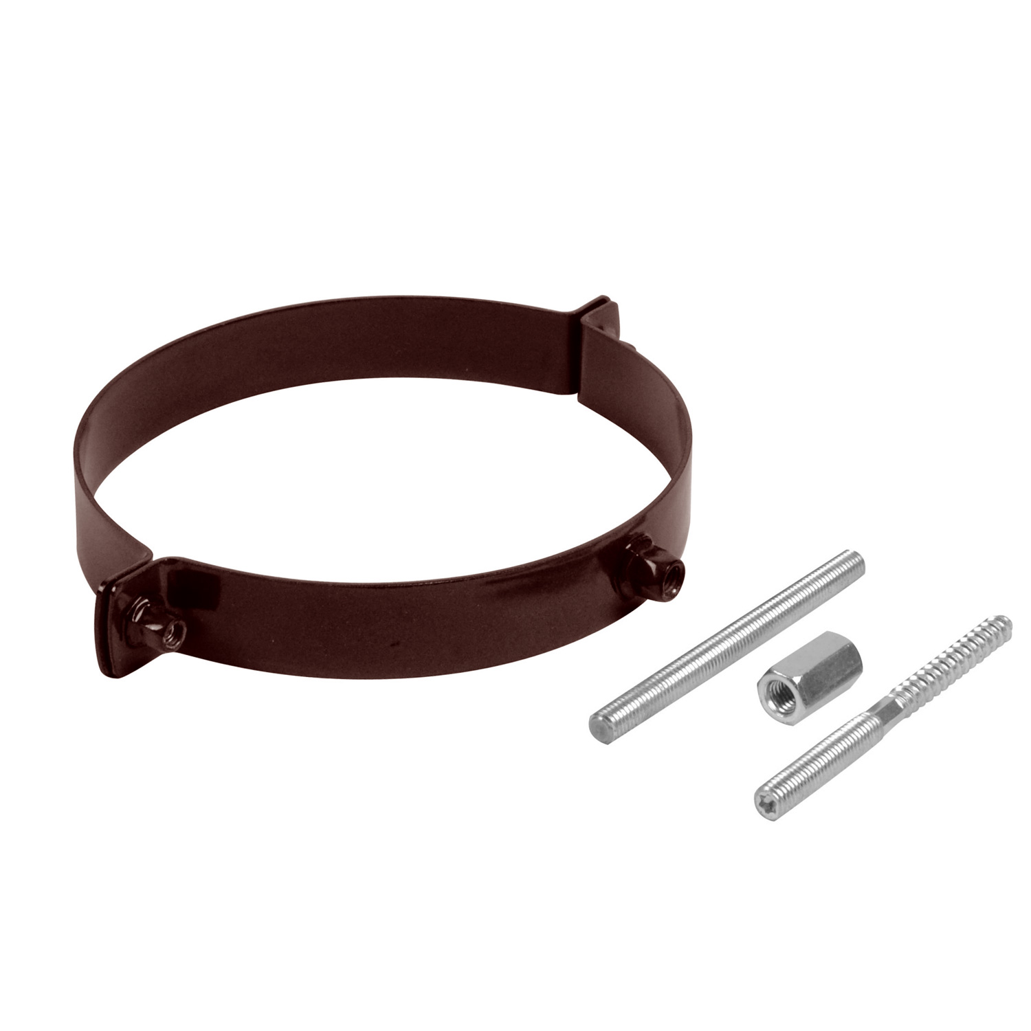Raik Rauchrohr / Ofenrohr Emaille 150mm - Rohrschelle Braun