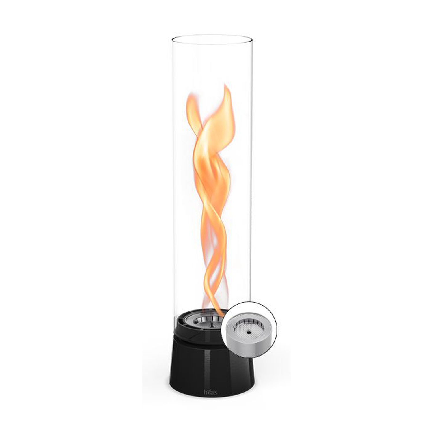 höfats SPIN air 1200 Tischfeuer Emaille schwarz