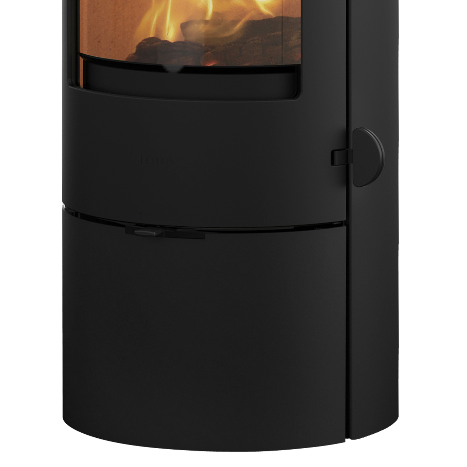 Lotus Prestige Basic Kaminofen Schwarz, Rauchabgang oben