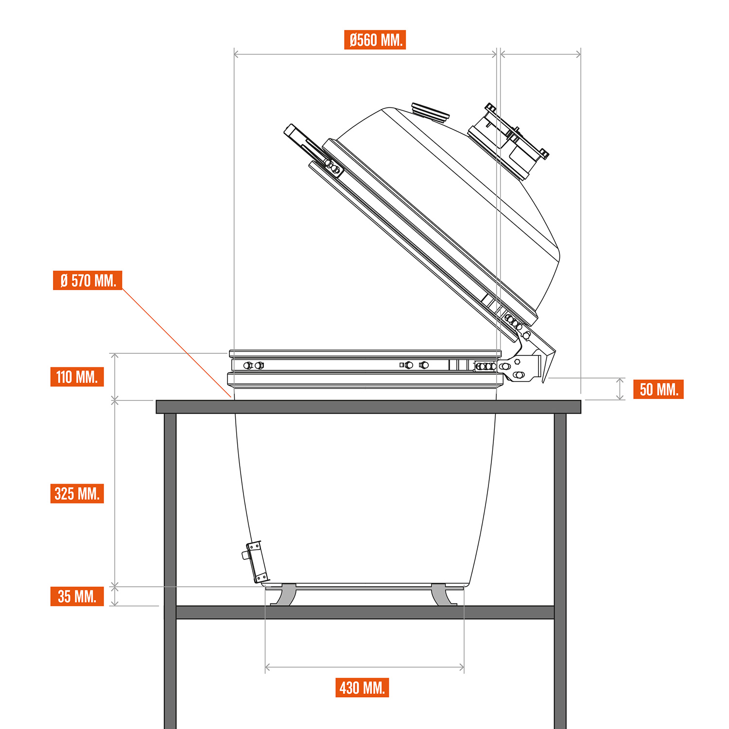 The Bastard VX Large Complete Keramikgrill The Bastard VX Large Complete Keramikgrill
