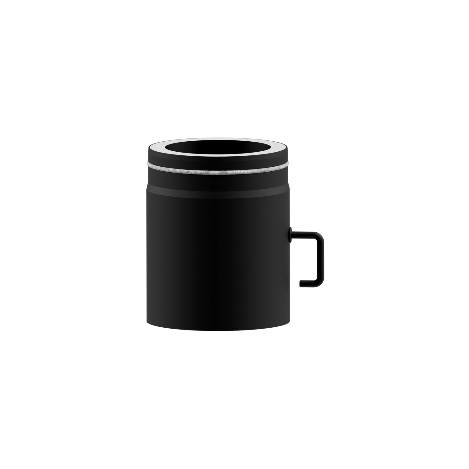 Raik Lifestyle DUO Rauchrohrbogen 120mm schwarz L: 250mm mit Drosselklappe für Rauchrohr / Ofenrohr