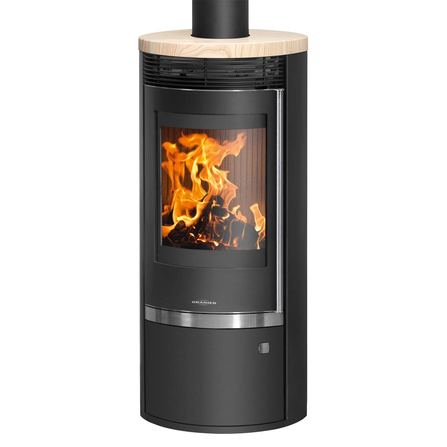 Oranier Rota Top 2.0 Kaminofen Stahl Schwarz mit Sandstein-Abdeckplatte Oranier Rota Top 2.0 Kaminofen Stahl Schwarz mit Sandstein-Abdeckplatte