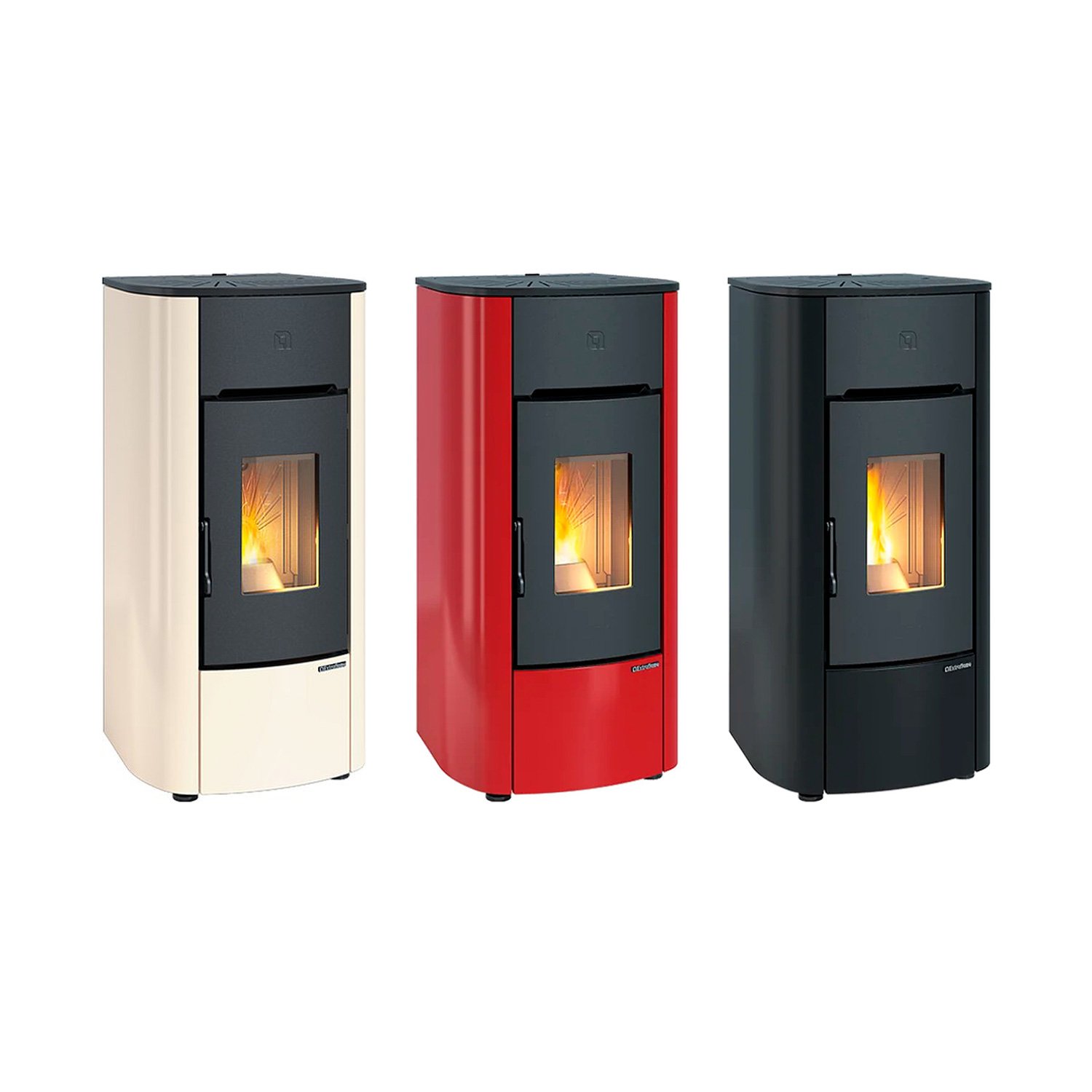 Extraflame Mariella Pelletofen Bordeaux