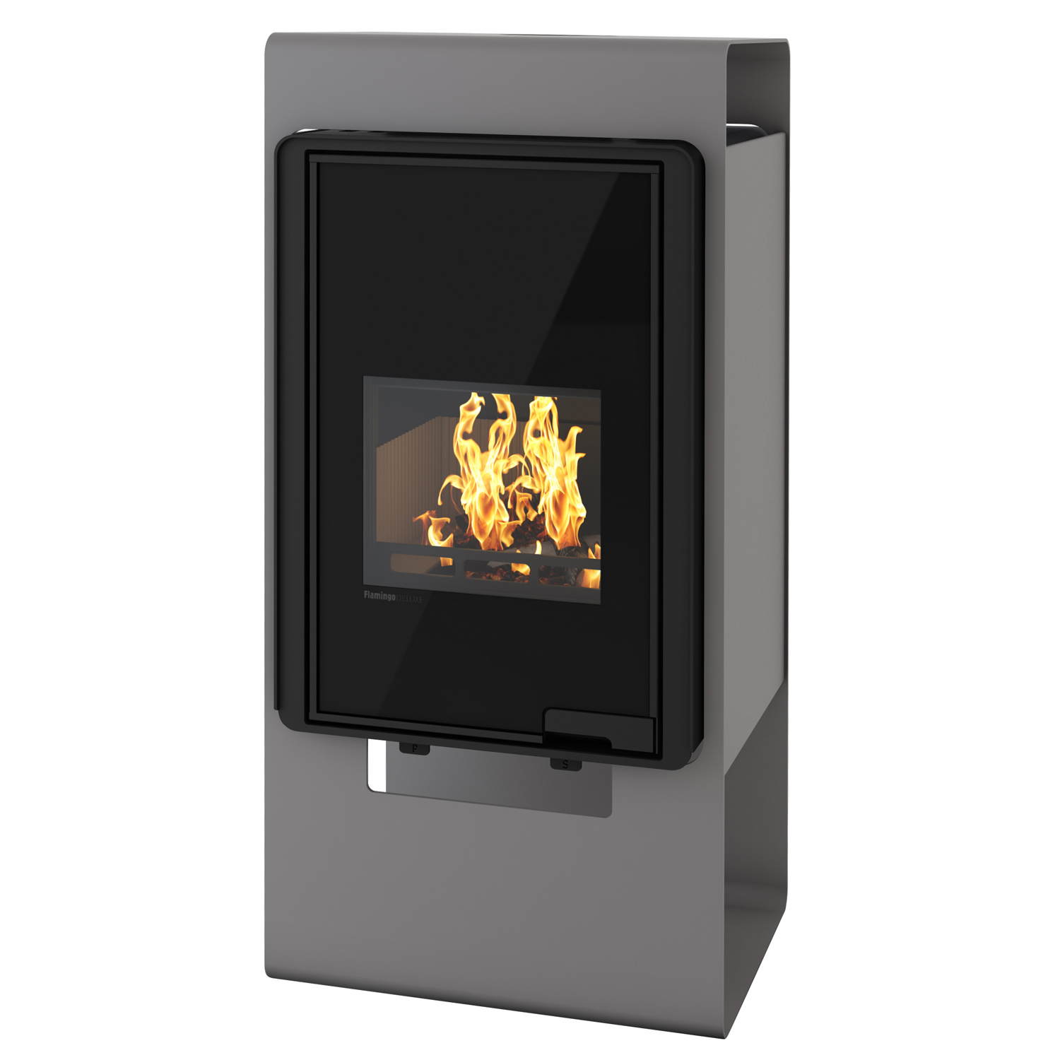HS Flamingo Deluxe Singa Kaminofen Grau